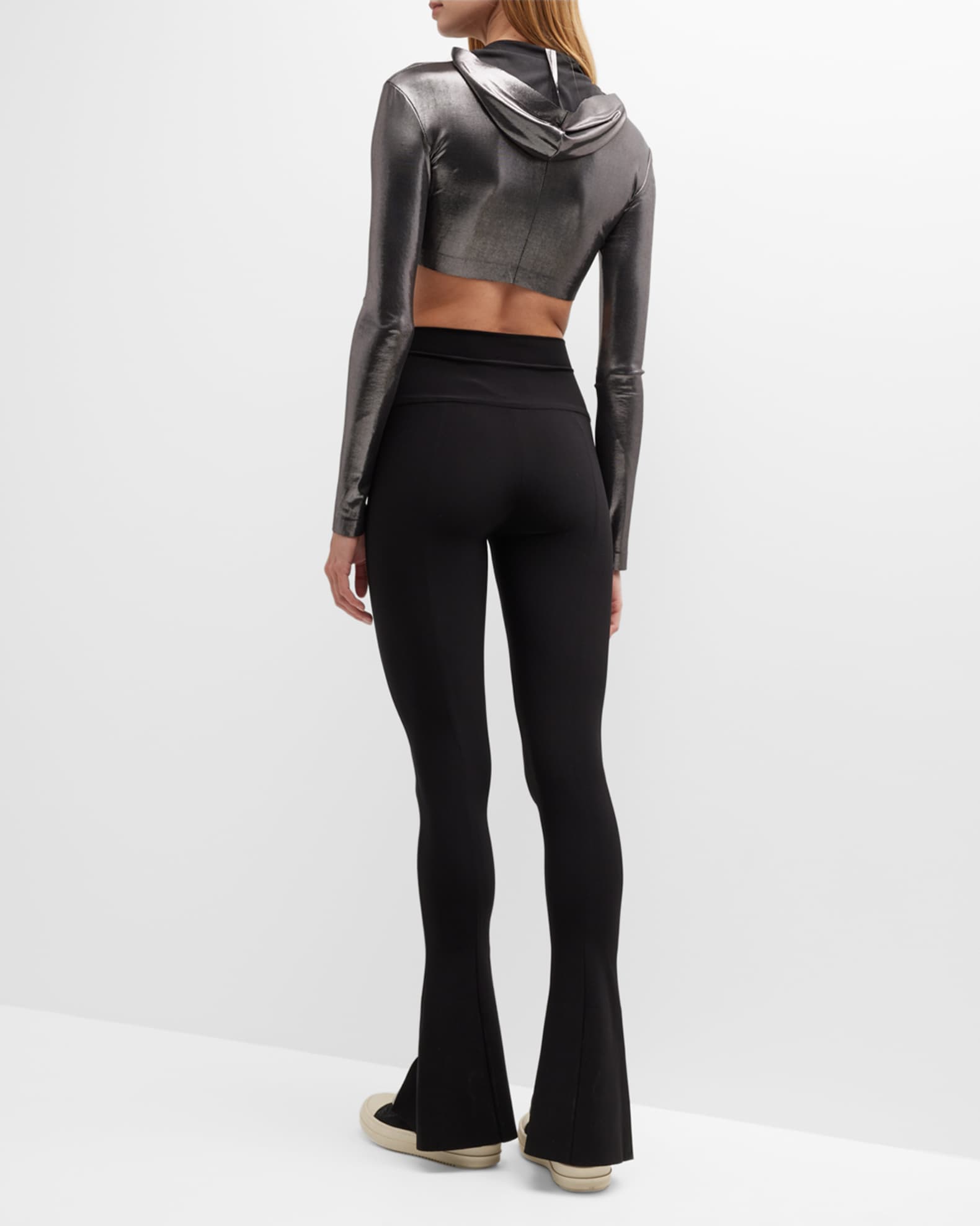 Norma Kamali Spat faux patent leather leggings, Luxury Ready to Wear