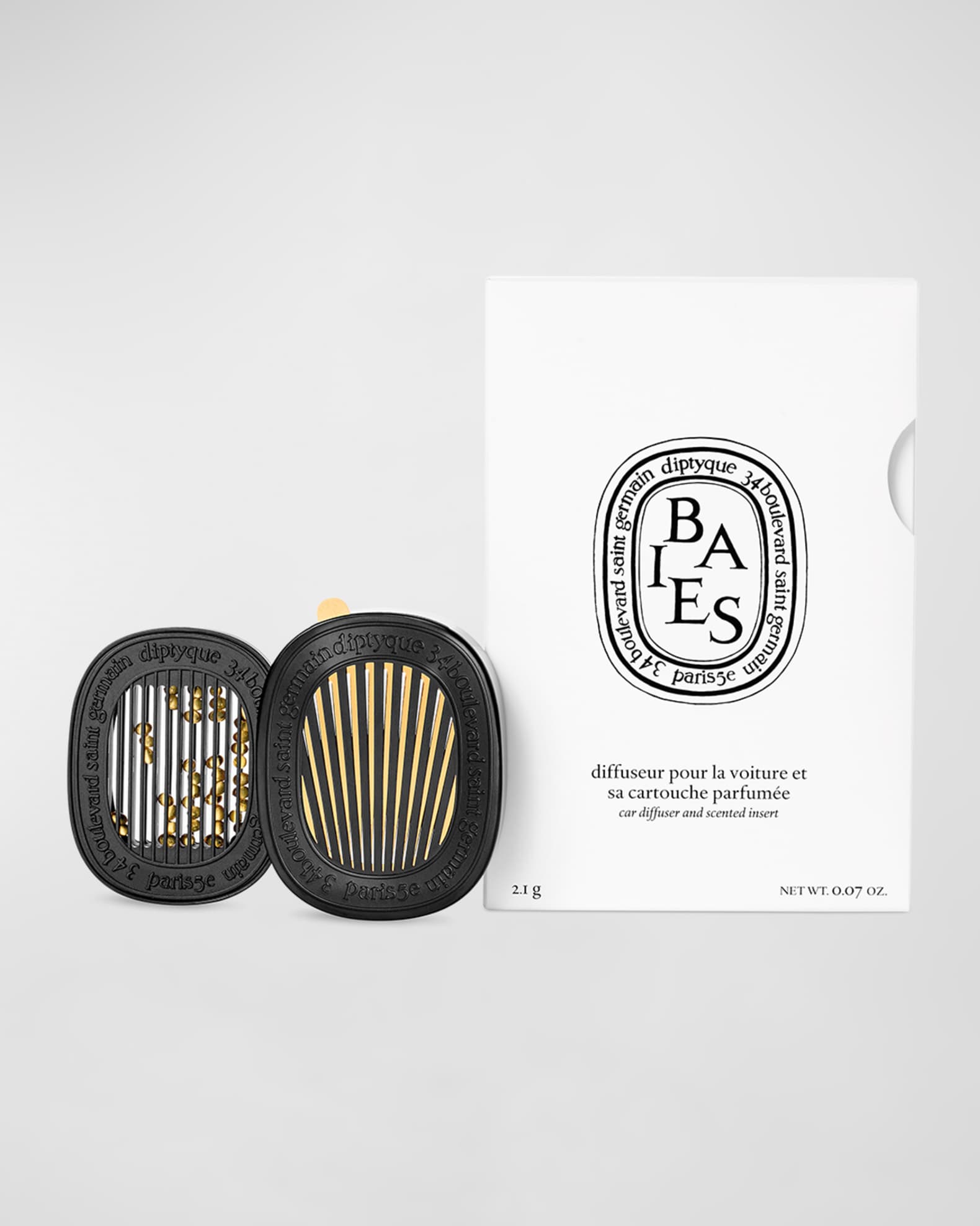DIPTYQUE Baies (Berries) Car Fragrance Diffuser and Refill Insert Set, 0.07  oz.