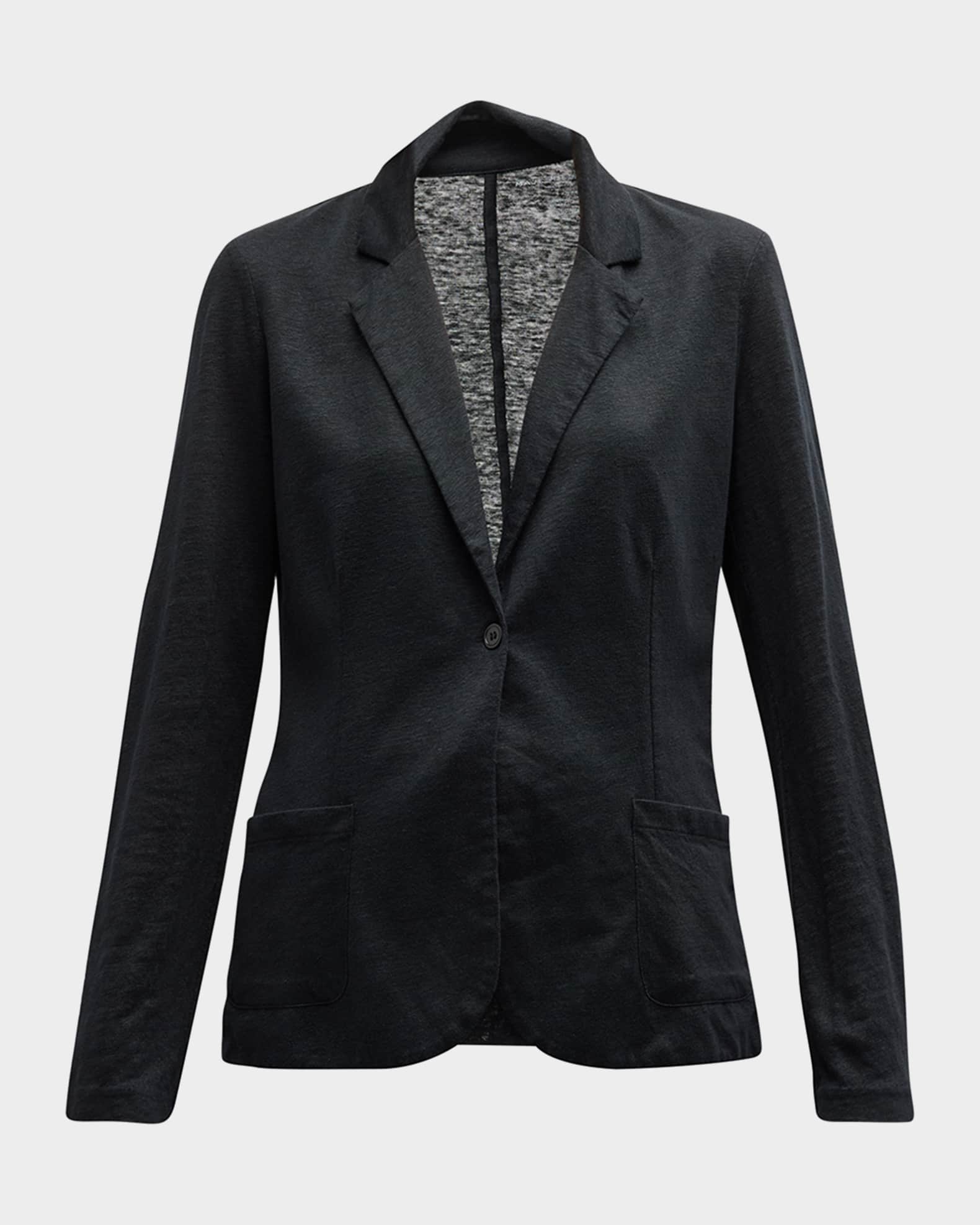 Majestic Filatures Stretch Linen OneButton Blazer Neiman Marcus