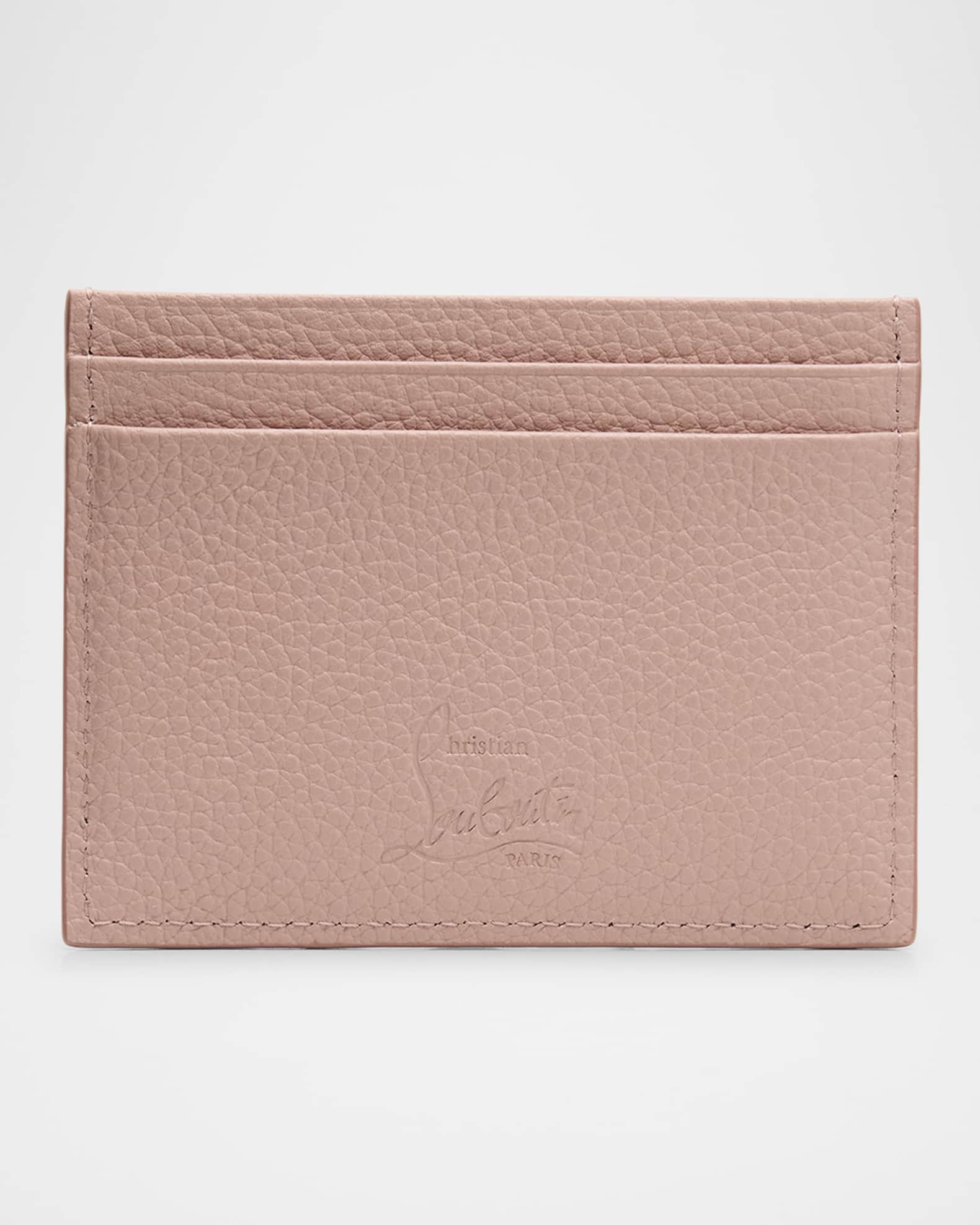 Kios Card Case in Leather with Loubinthesky Spikes | Neiman Marcus