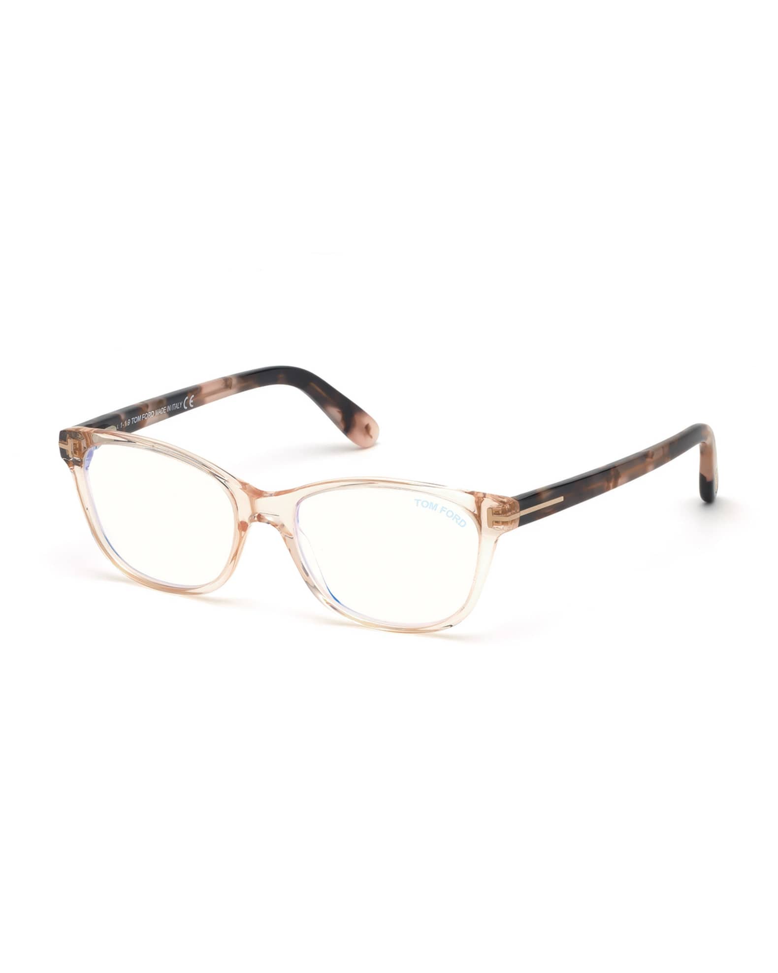 Square Blue Block Optical Frames 0