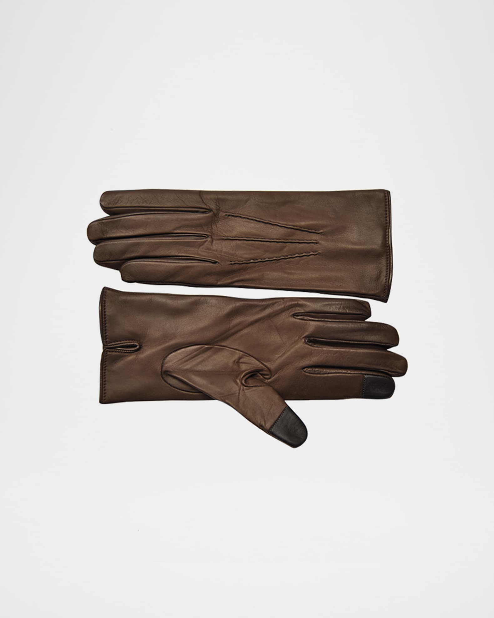 Guanti Giglio Fiorentino Leather & Cashmere Touch Screen Gloves