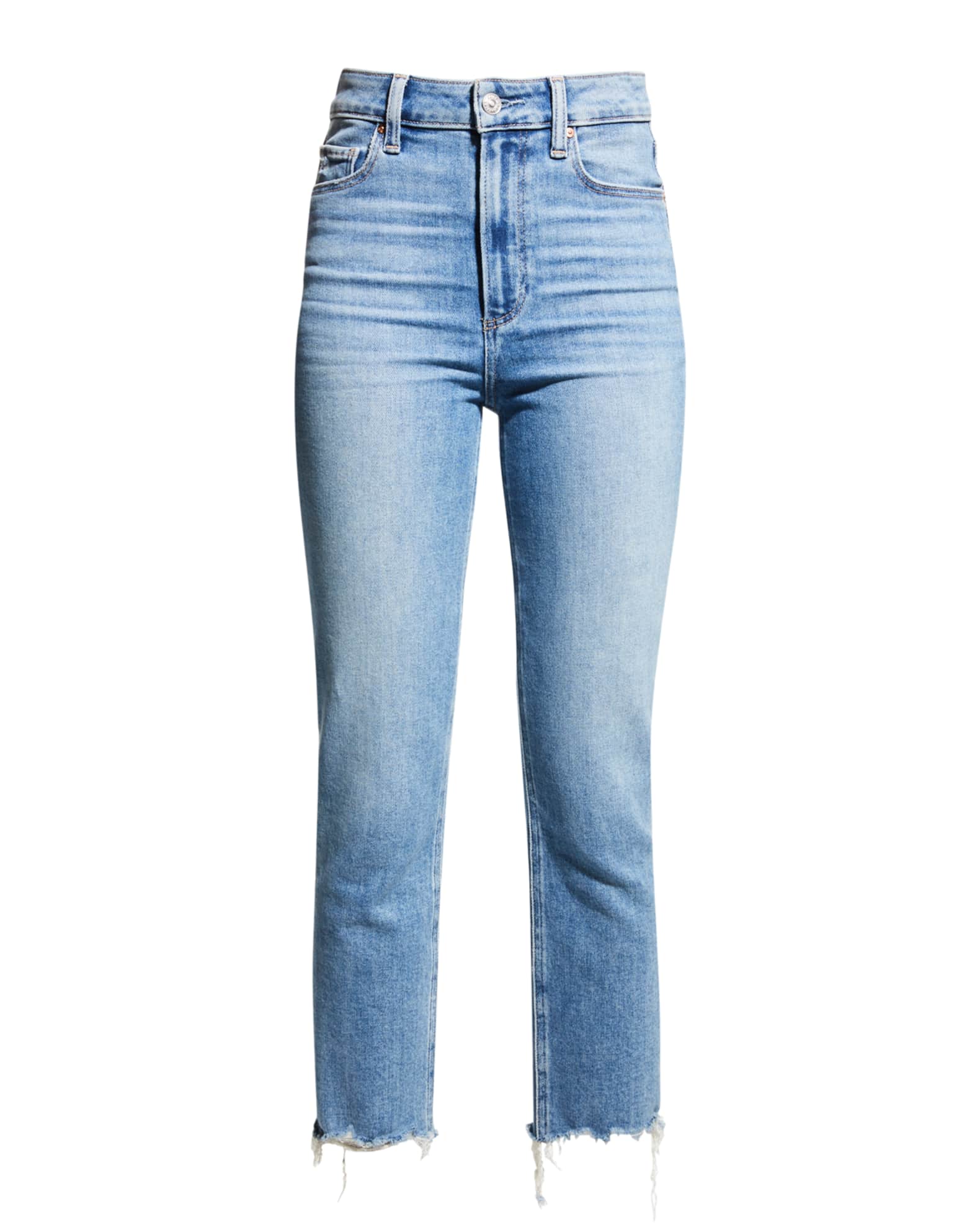 Shredded hem jeans sale