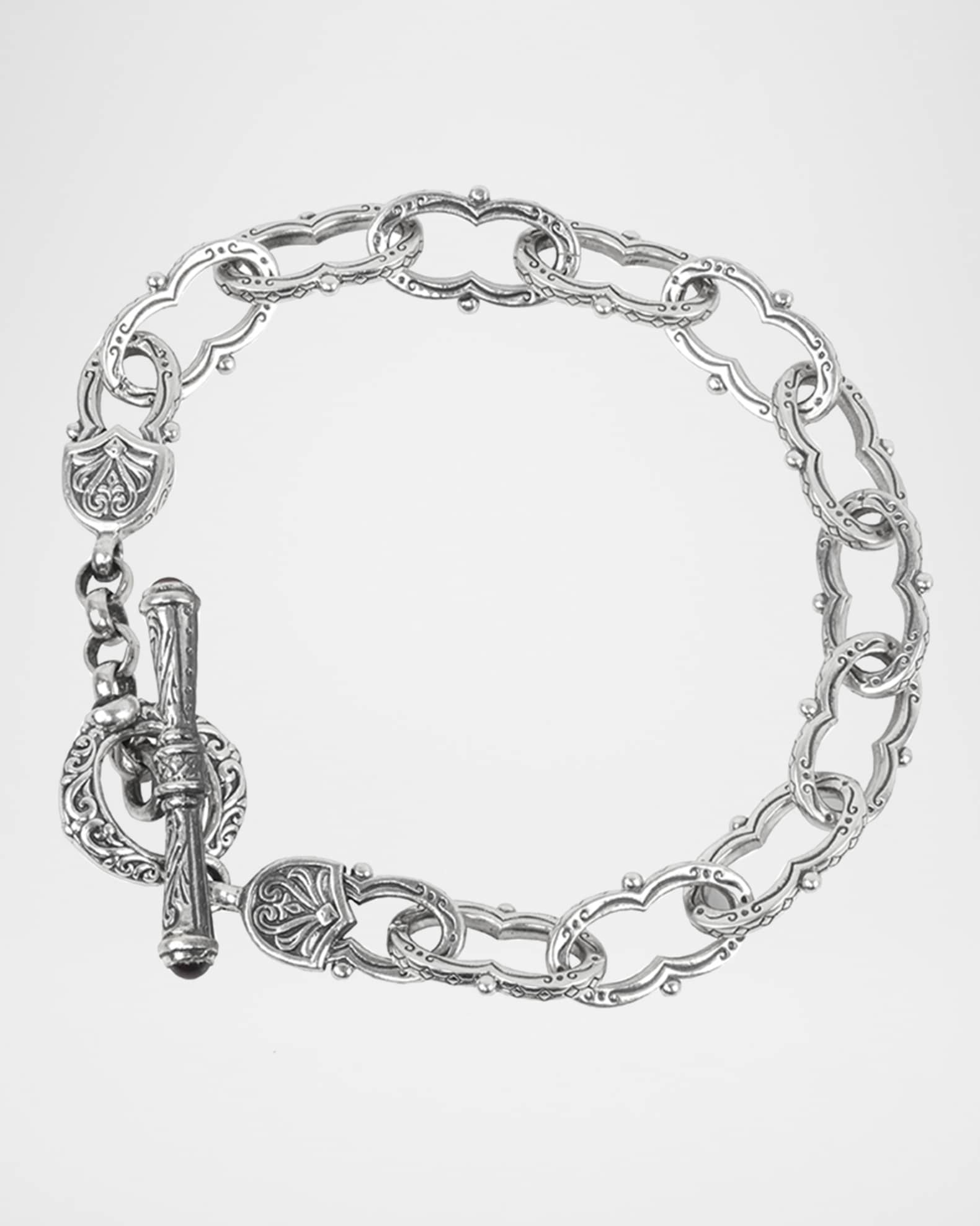 Konstantino Kleos Silver Figure 8-Link Bracelet | Neiman Marcus