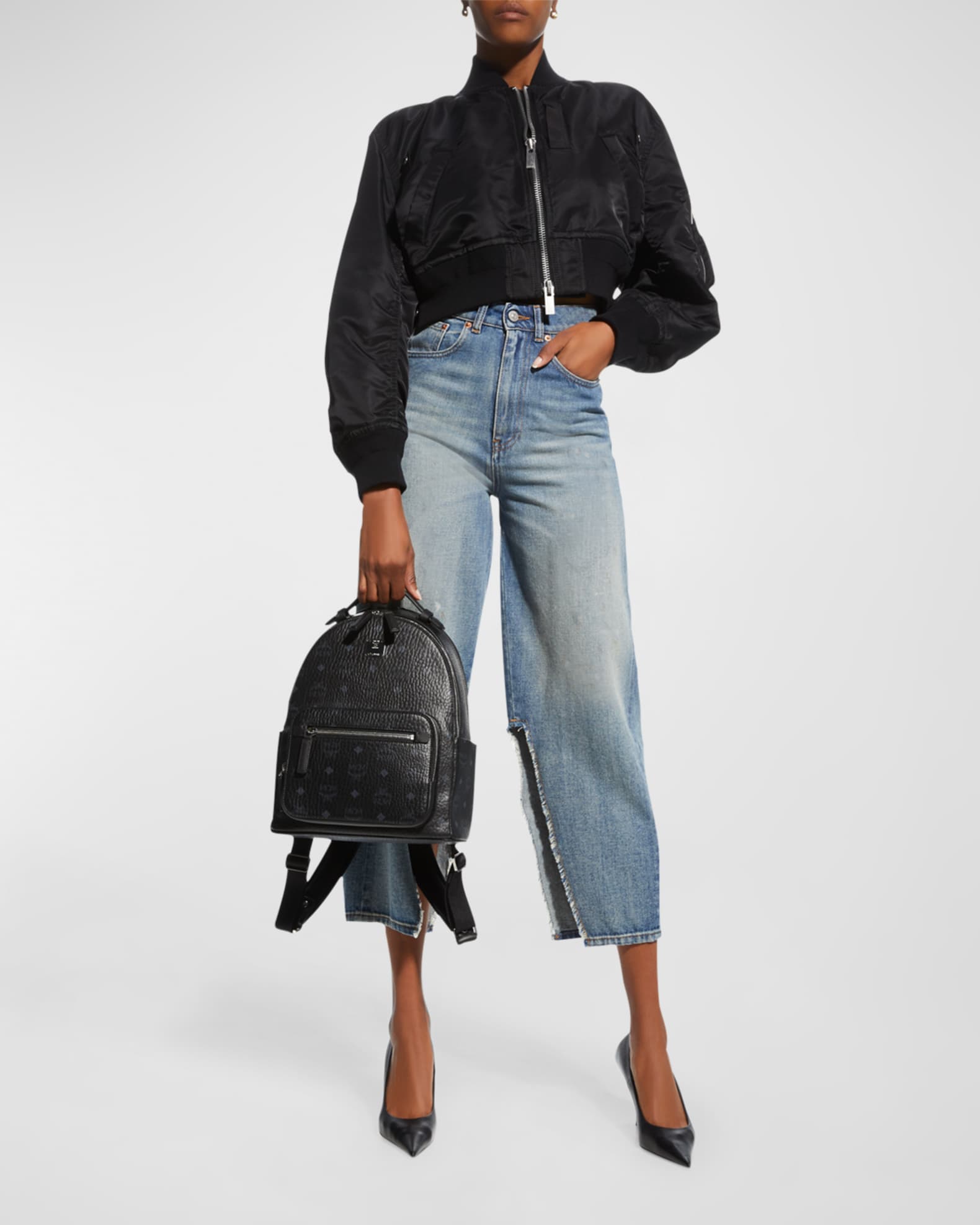 MCM Stark 32 Visetos Backpack Neiman Marcus