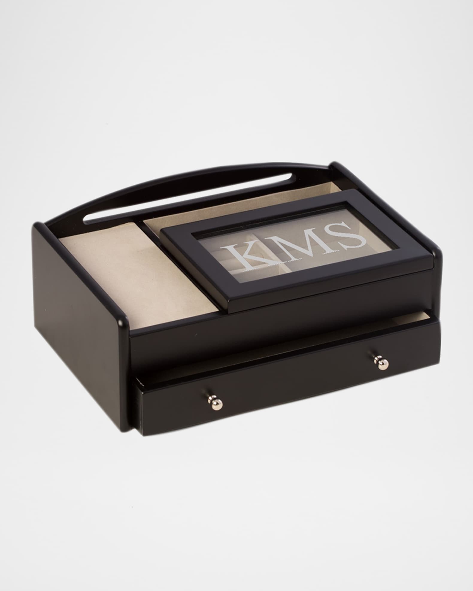 Men's Personalized Wooden Charge Station Valet 0