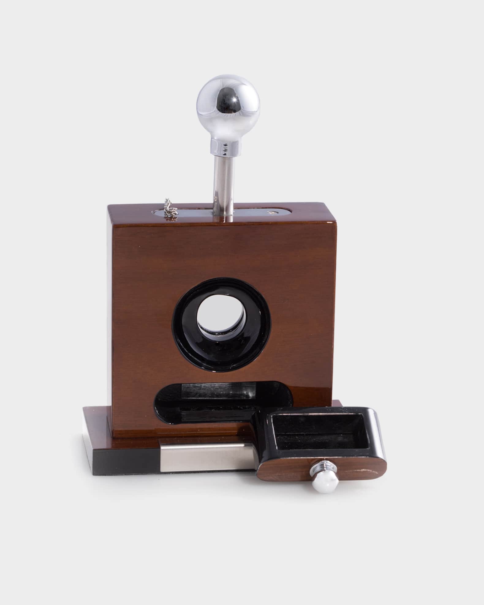 Men's Personalized Wooden Tabletop Cigar Cutter 1