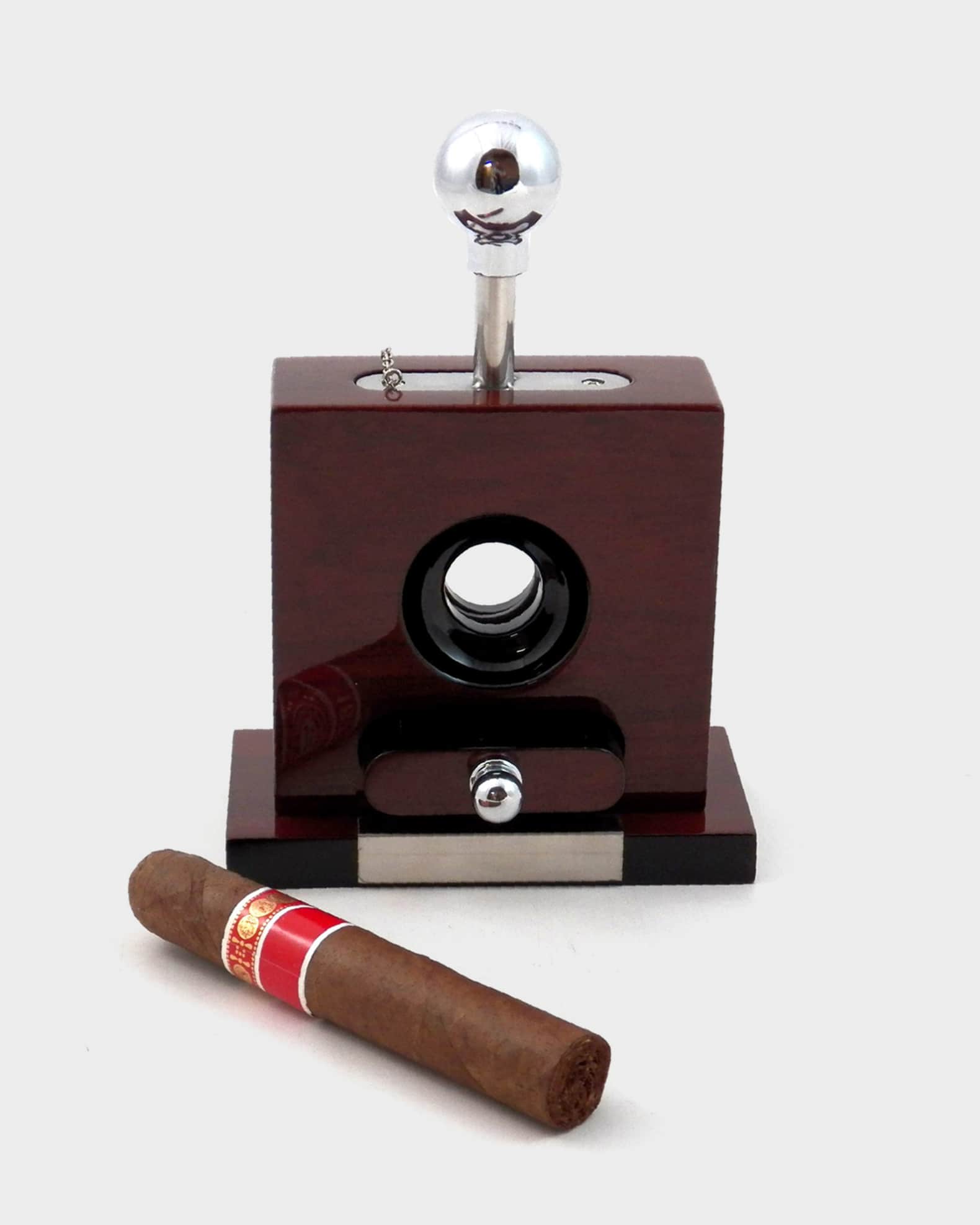 BeyBerk Men's Personalized Wooden Tabletop Cigar Cutter Neiman Marcus