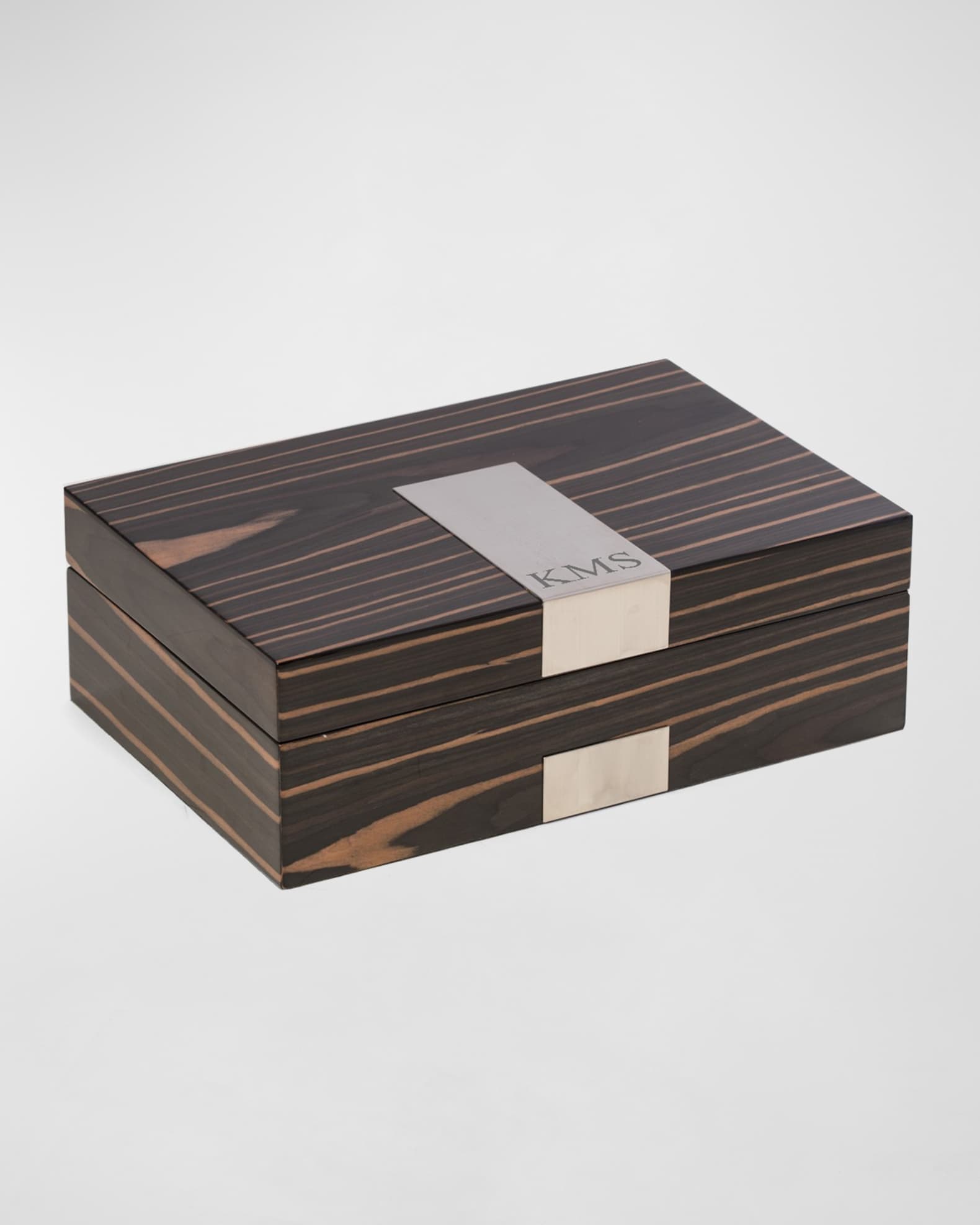 Men's Personalized Wooden Watch Accessory Storage Case 0