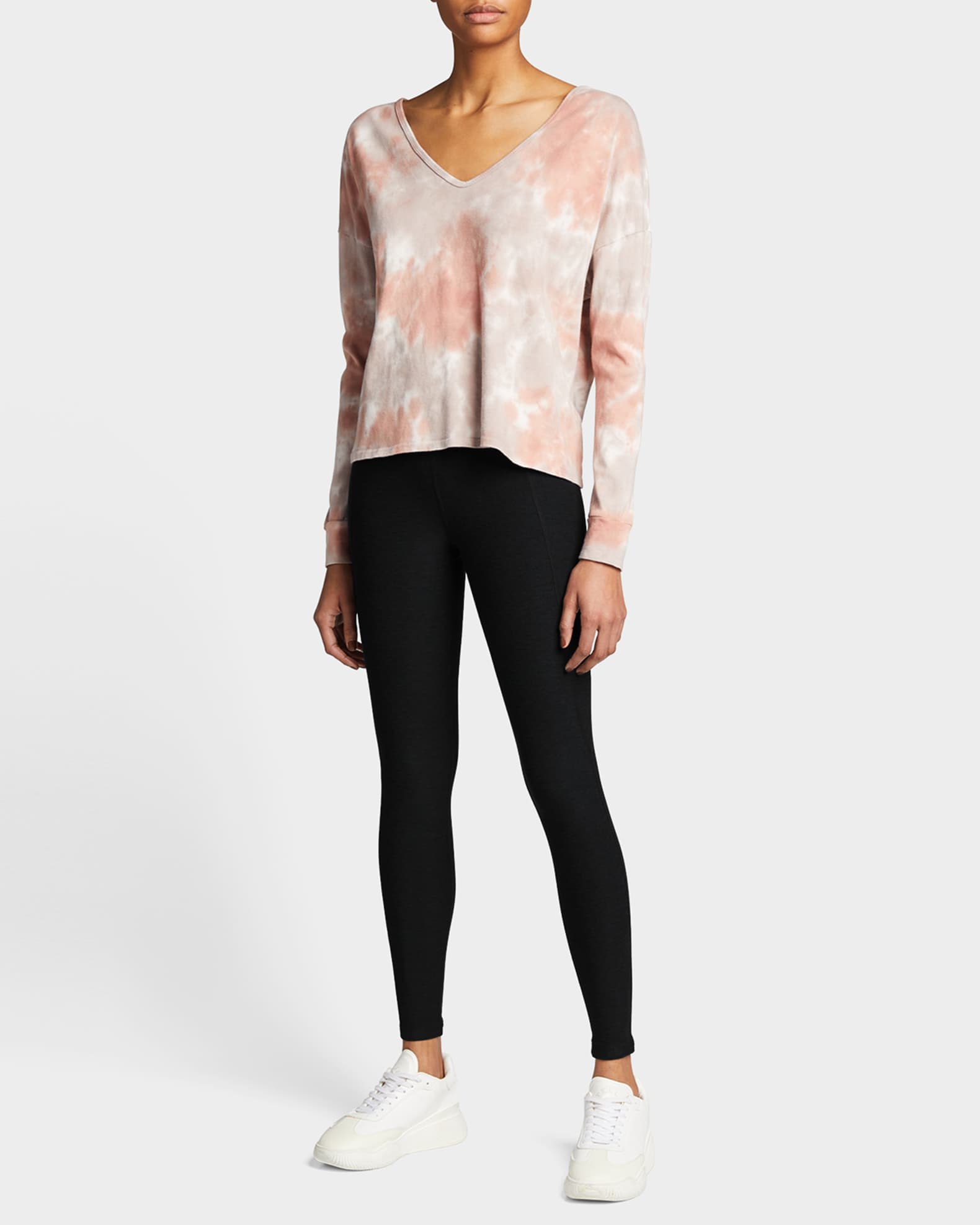 Out Of Pocket Space Dye High-Waist Mid Leggings 1