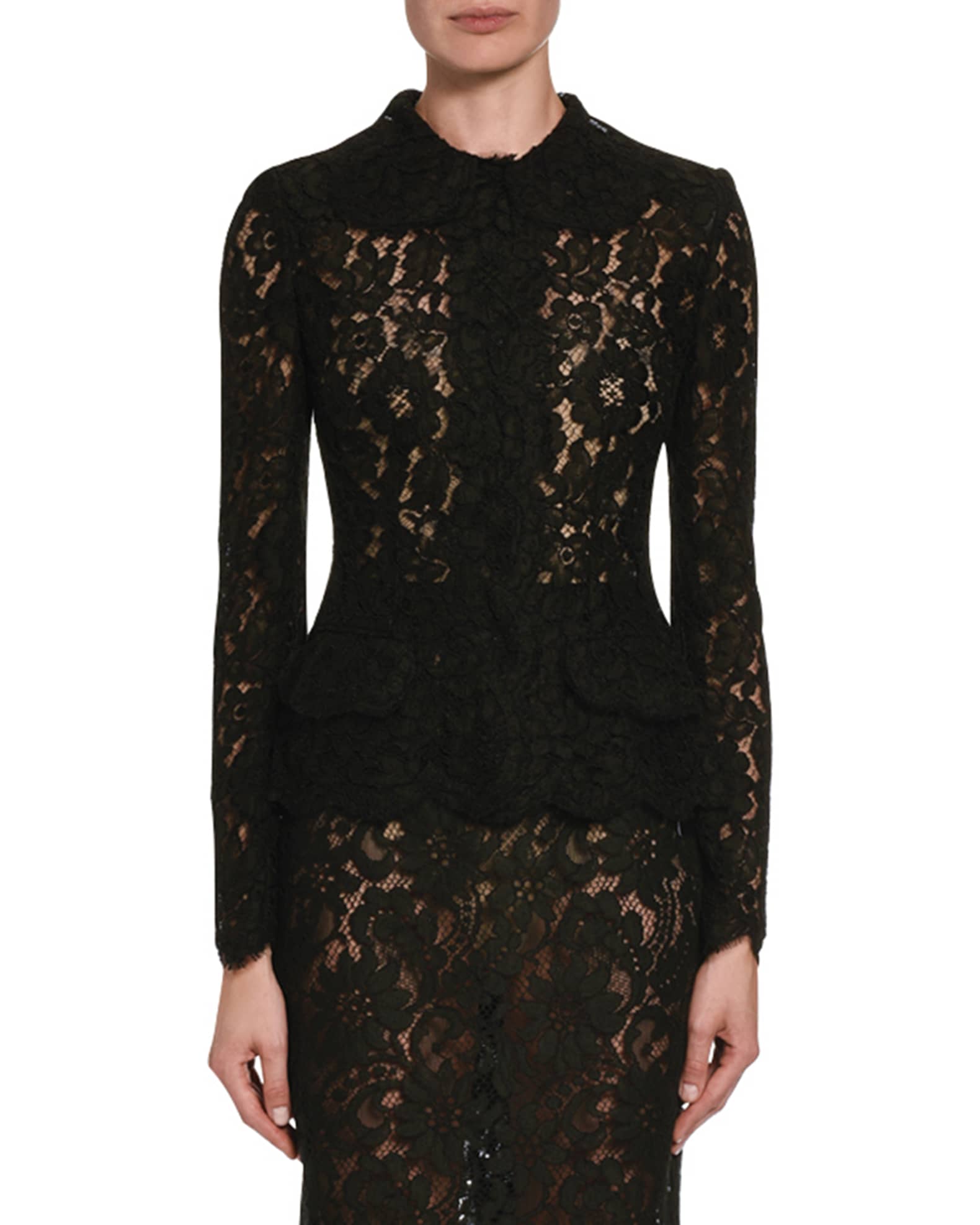 Lace Button-Front Top and Matching Items | Neiman Marcus