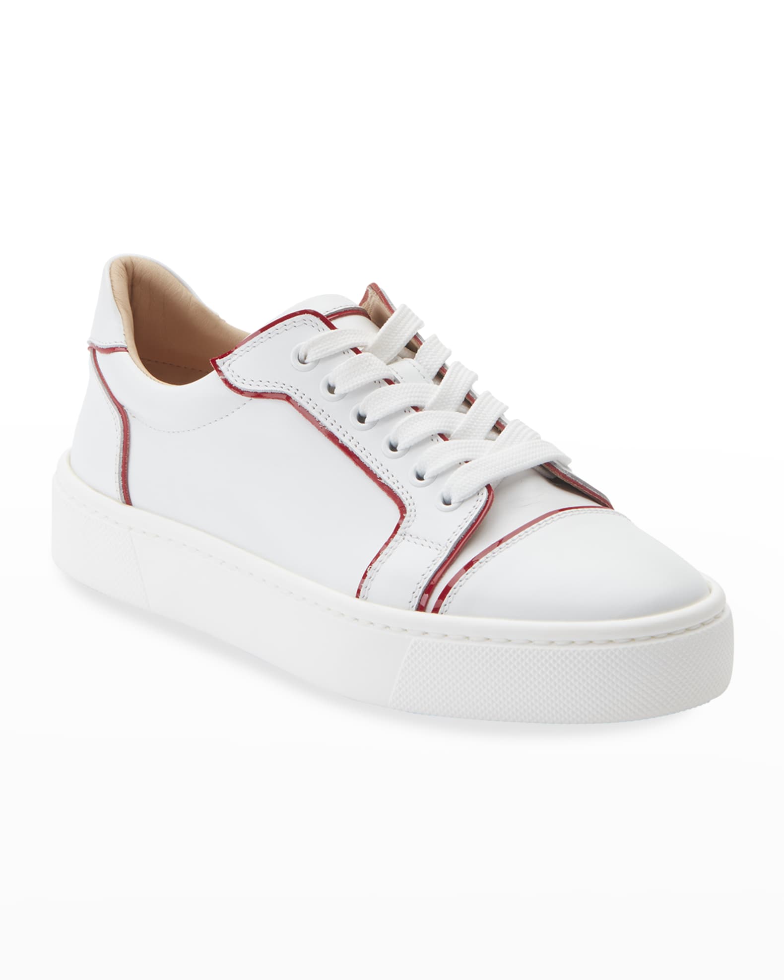 Christian louboutin vieirissima flat red sole sneakers
