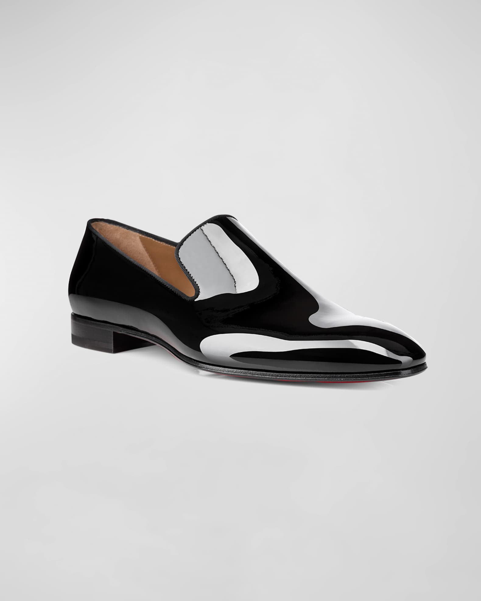 Christian Louboutin Men's Dandelion Patent Leather Loafers | Neiman Marcus