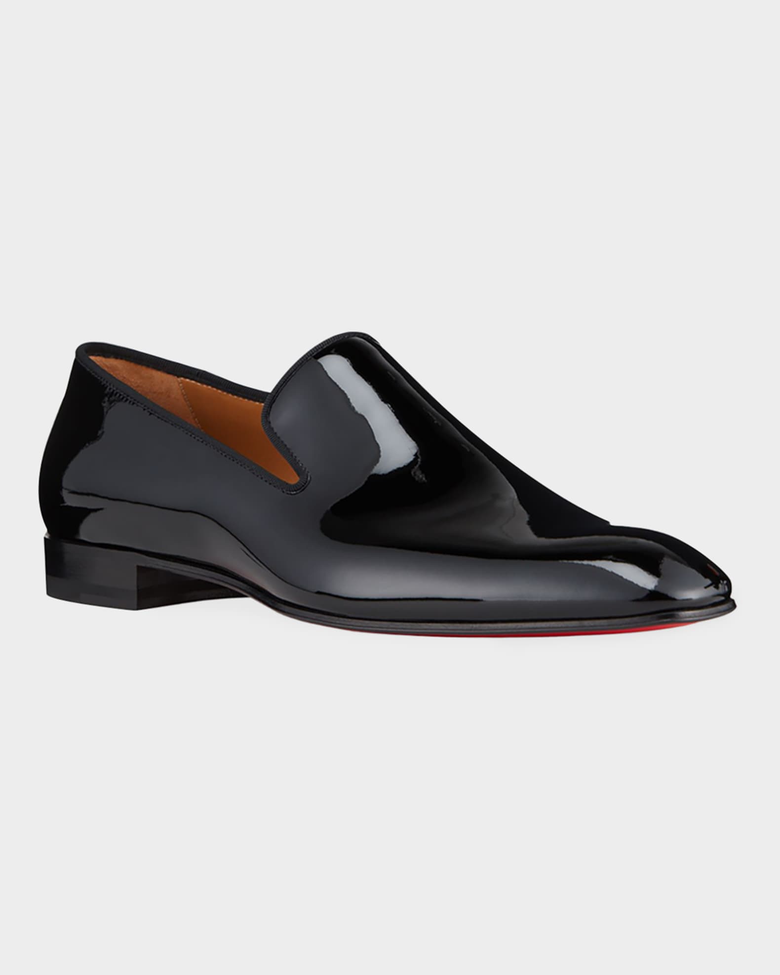 大人気新品 Christian Louboutin Men's Dandelion Patent Leather Loafers 靴