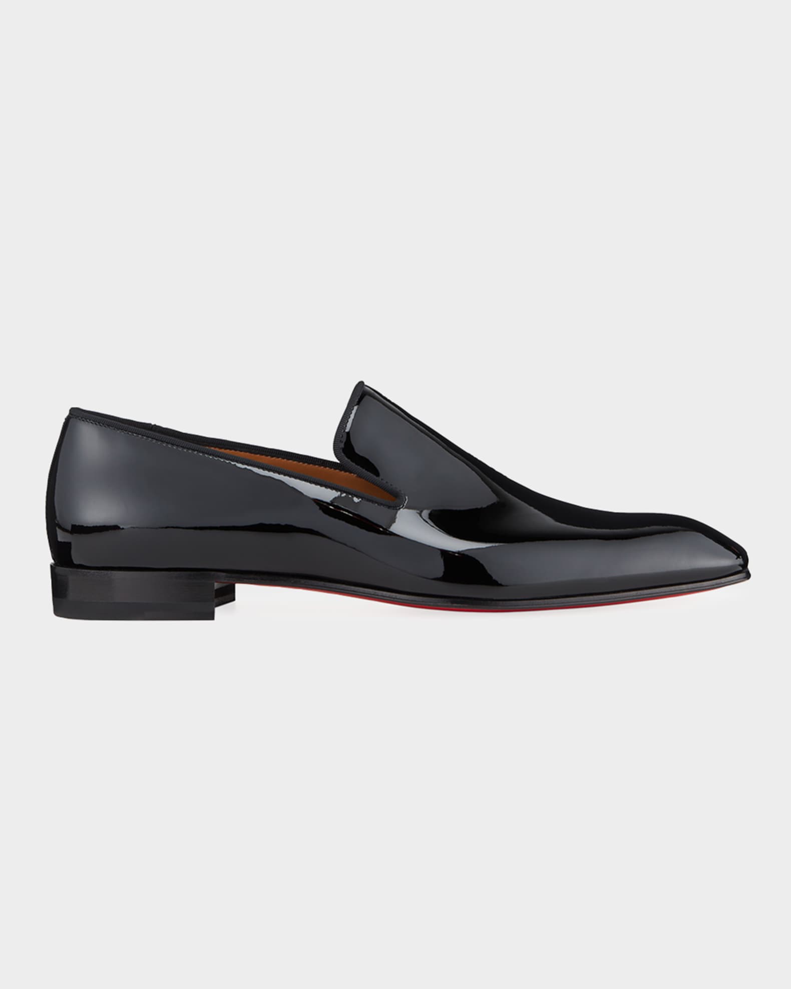 with Box Red Bottoms Loafers Mens Dress Shoes Pointed Toe Black