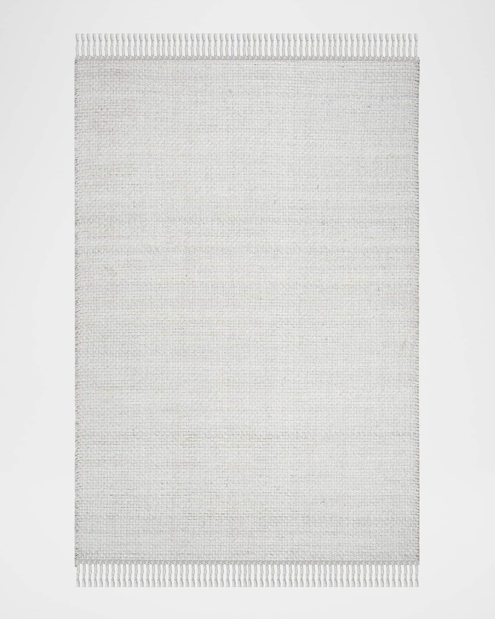 Amalie Bone Hand-Woven Flat Weave Rug 0