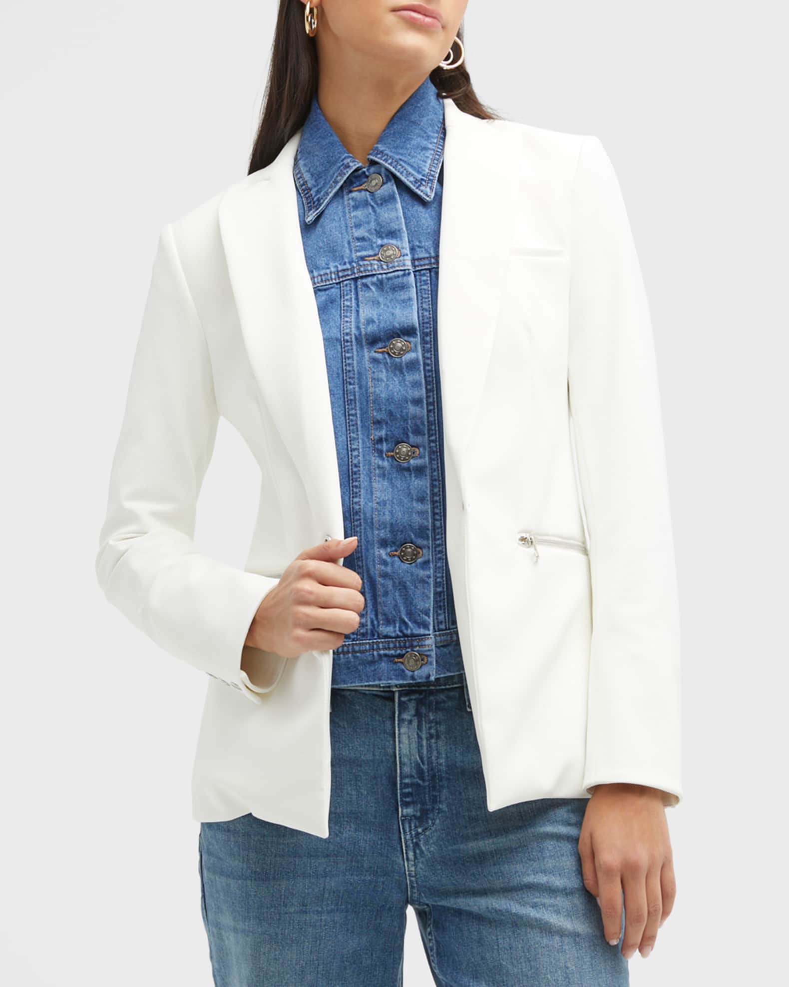 VERONICA BEARD JEANS ベロニカベアードダメージデニム 25白