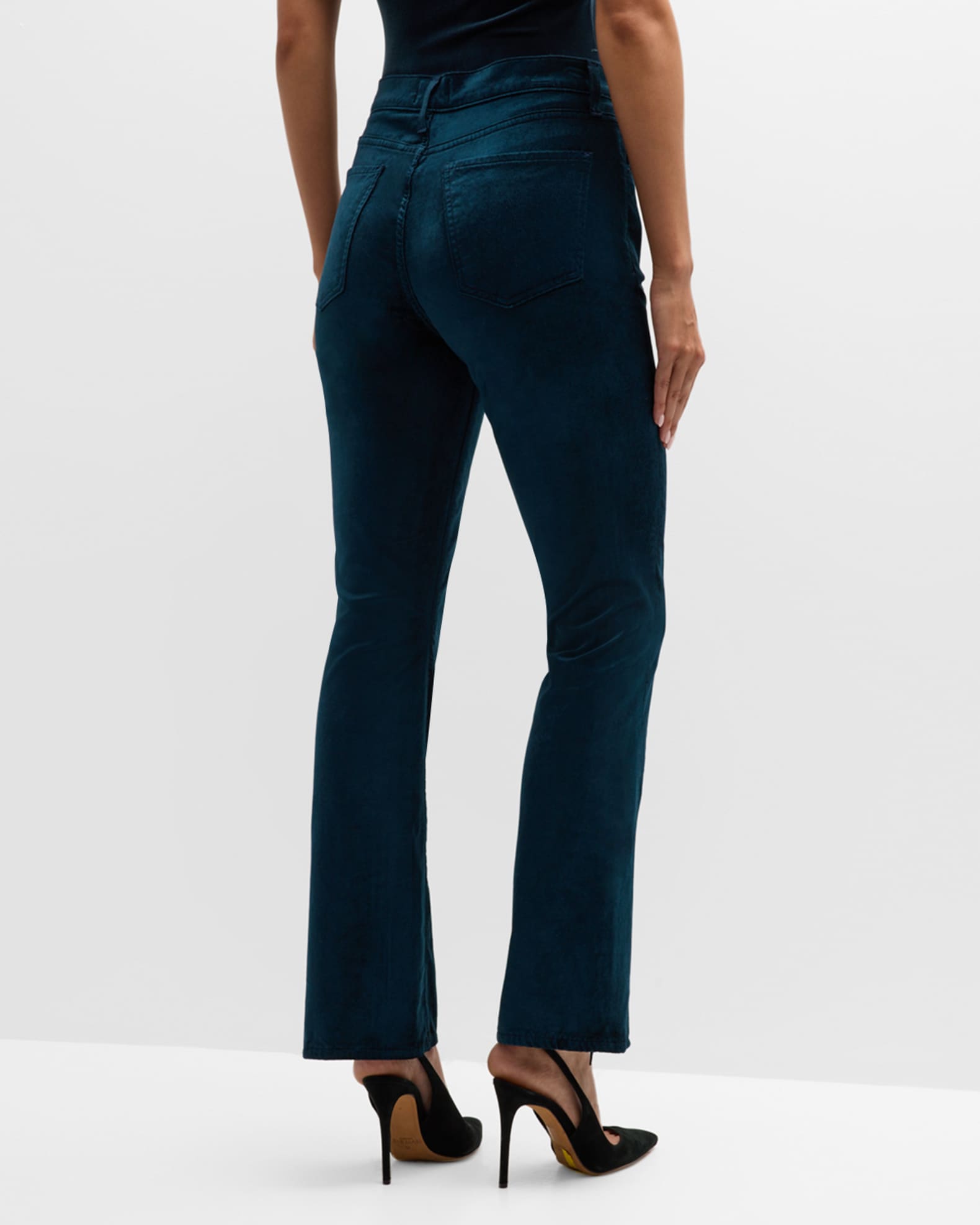 AGOLDE Nico High Rise Velvet Boot Cut Jeans Neiman Marcus