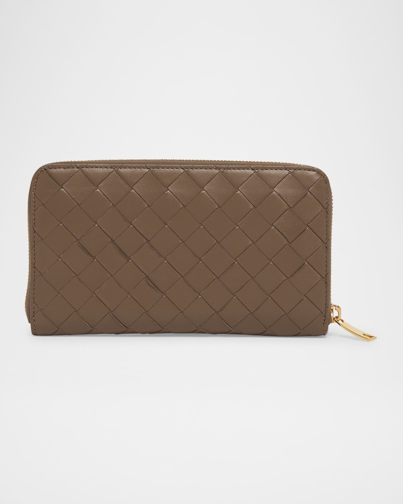 Bottega Veneta Intrecciato Zip-Around Wallet | Neiman Marcus