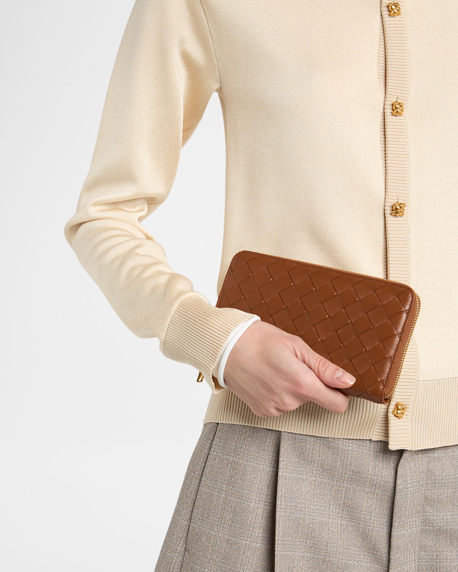 Bottega Veneta Intrecciato Zip-Around Wallet | Neiman Marcus