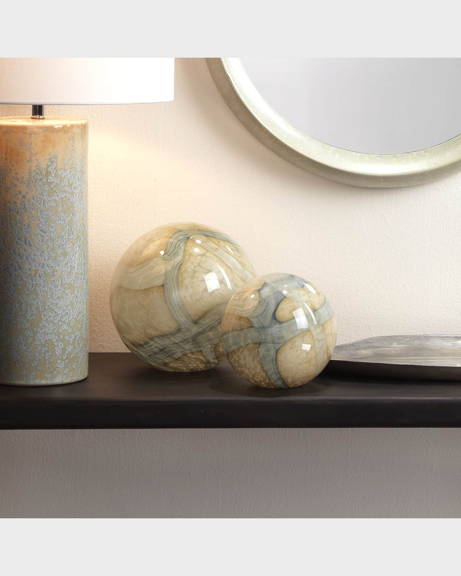 Cosmos Glass Balls, Set of 2 1