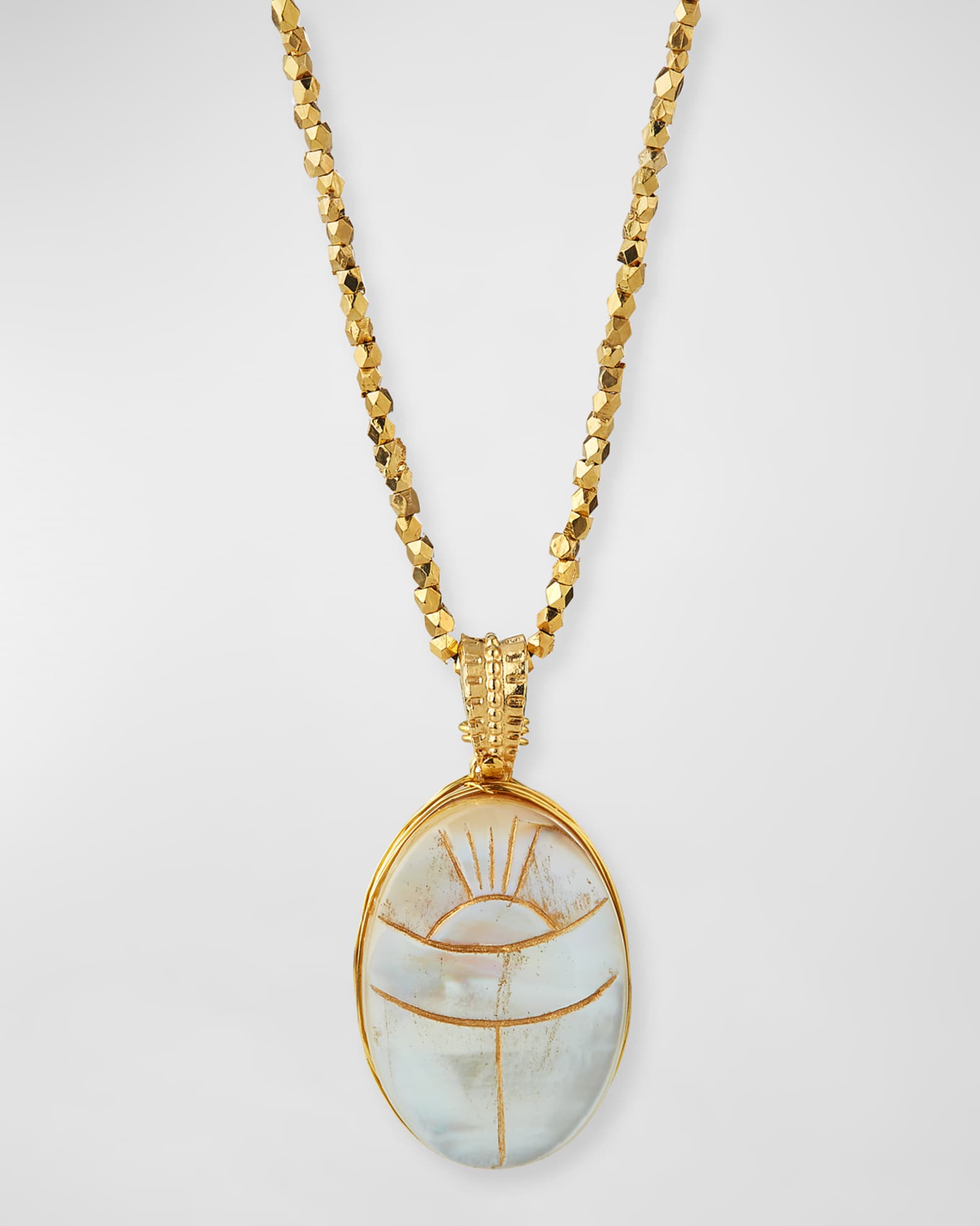Gas Bijoux Lucky Scarab Long Pendant Necklace | Neiman Marcus