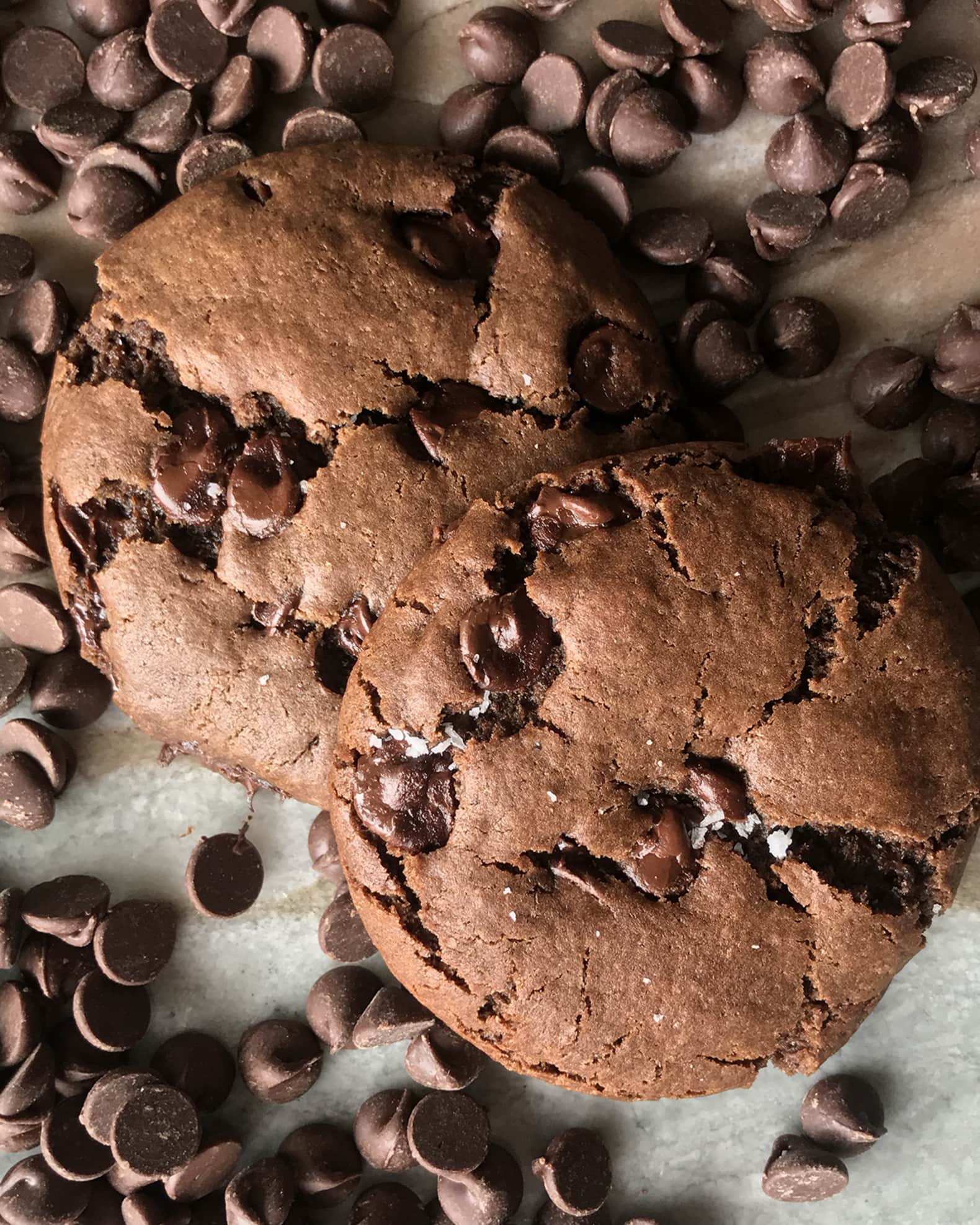 Vegan Double Chocolate Chip Cookies 0