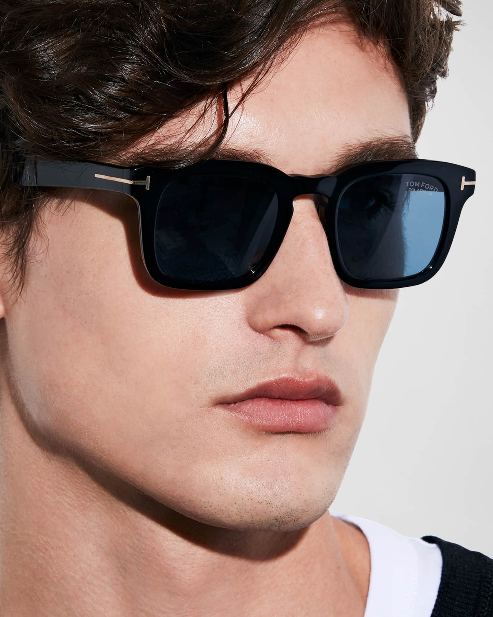 TOM FORD Men's Dax Square Acetate Sunglasses | Neiman Marcus