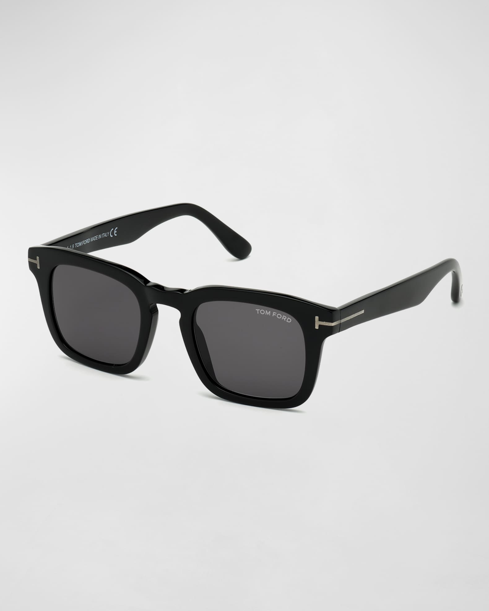 TOM FORD Men's Dax Square Solid Acetate Sunglasses | Neiman Marcus