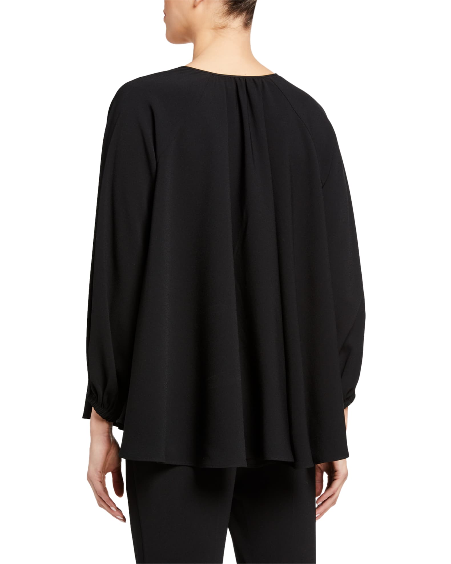 Japanese Crepe Tie-Neck Top and Matching Items | Neiman Marcus