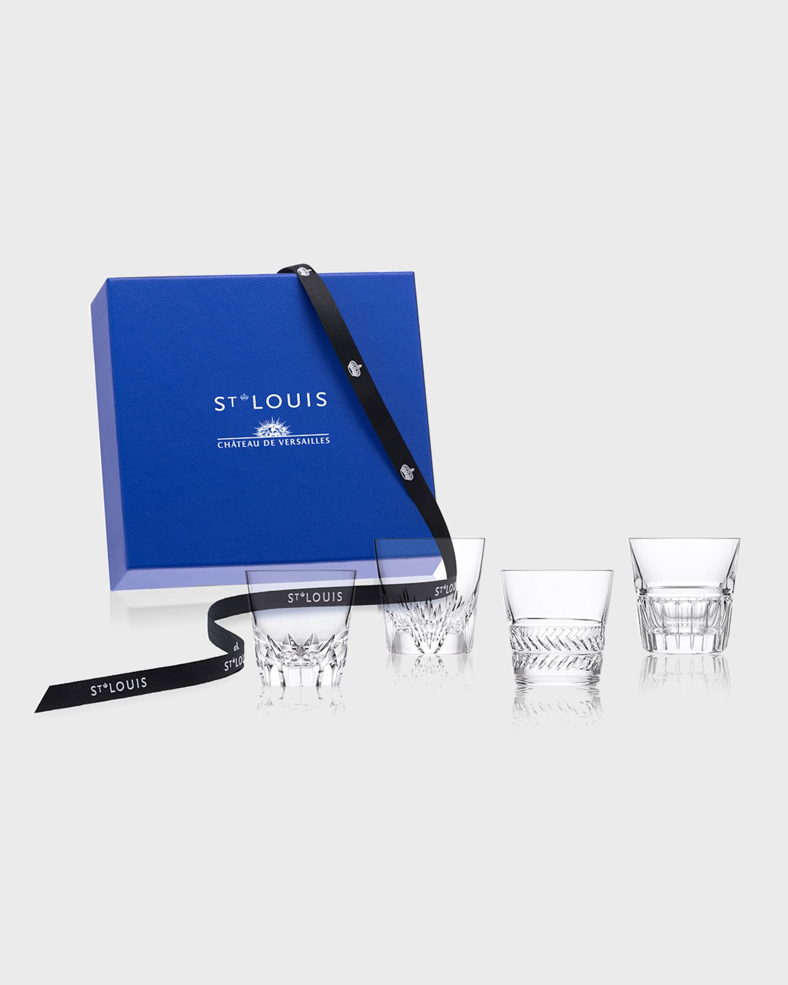 Versailles King Louis Double Old Fashioned Glasses, Set of 4 1