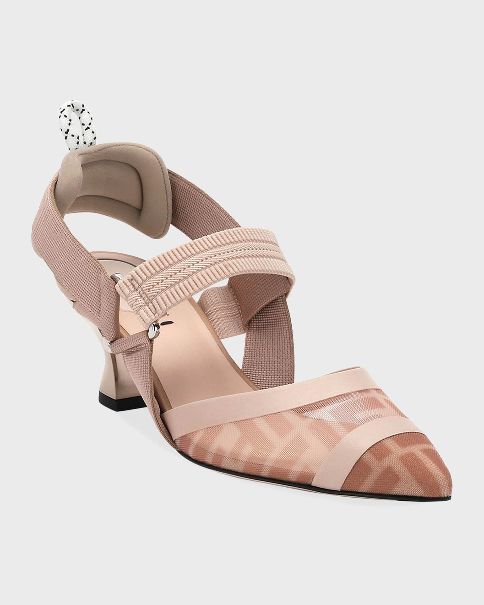 Colibri 55mm FF Mesh Slingback Pumps 1