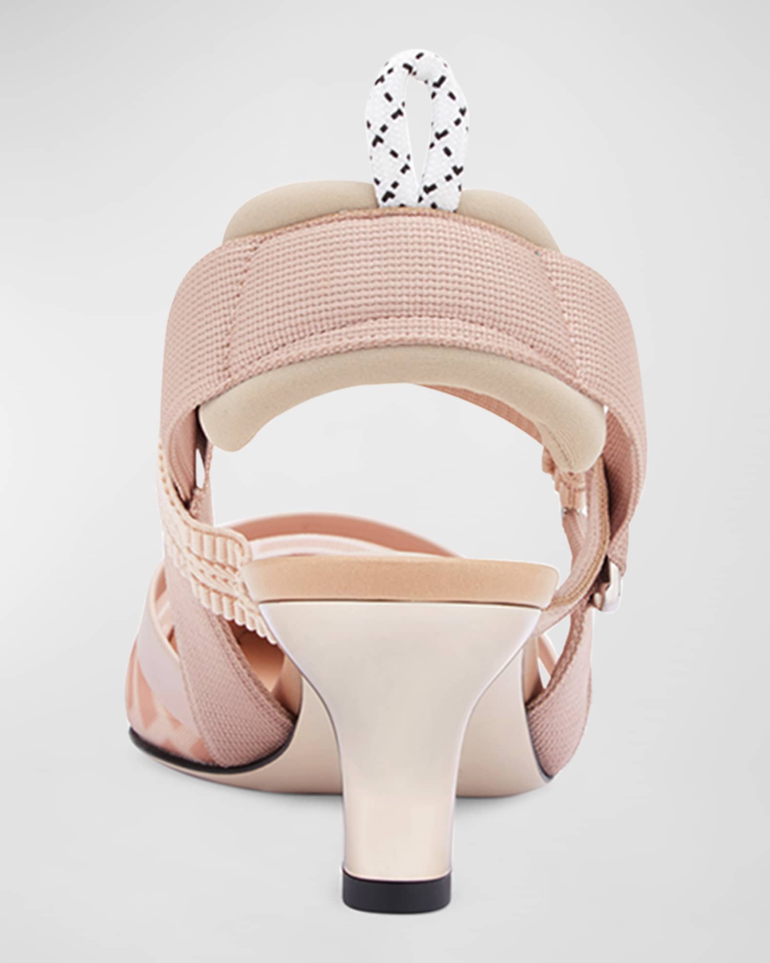 パンプス Fendi Colibri Lite Slingback In Pink Ff Mesh Colibrì Lite Fabric Pink | Fendi