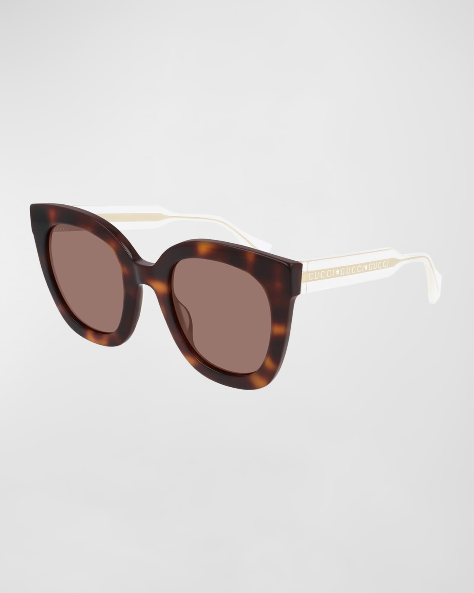 Gucci Colorblock Acetate Square Sunglasses