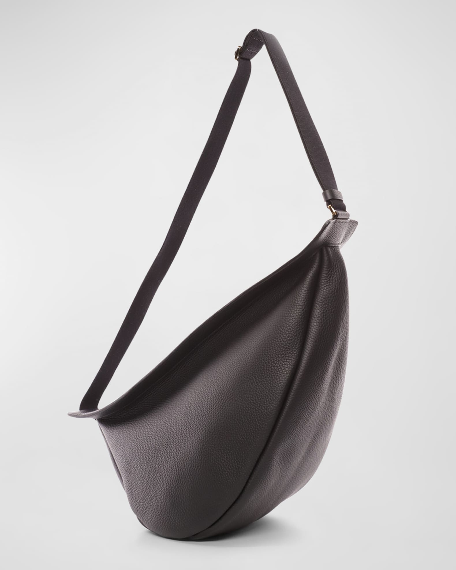 THE ROW Slouchy Banana Large Crossbody in Lux Grained Calfskin Neiman Marcus
