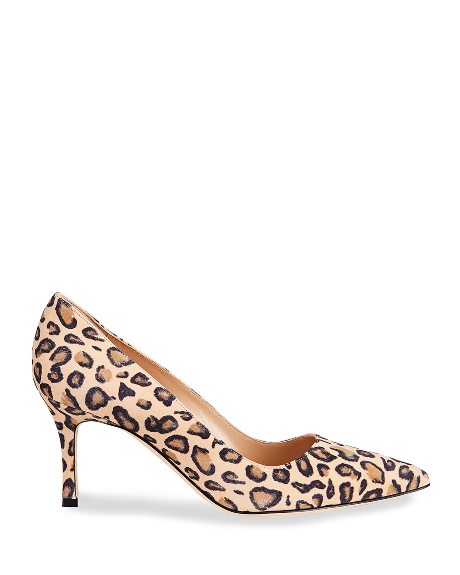 BB 70mm Leopard-Print Suede Pumps 1
