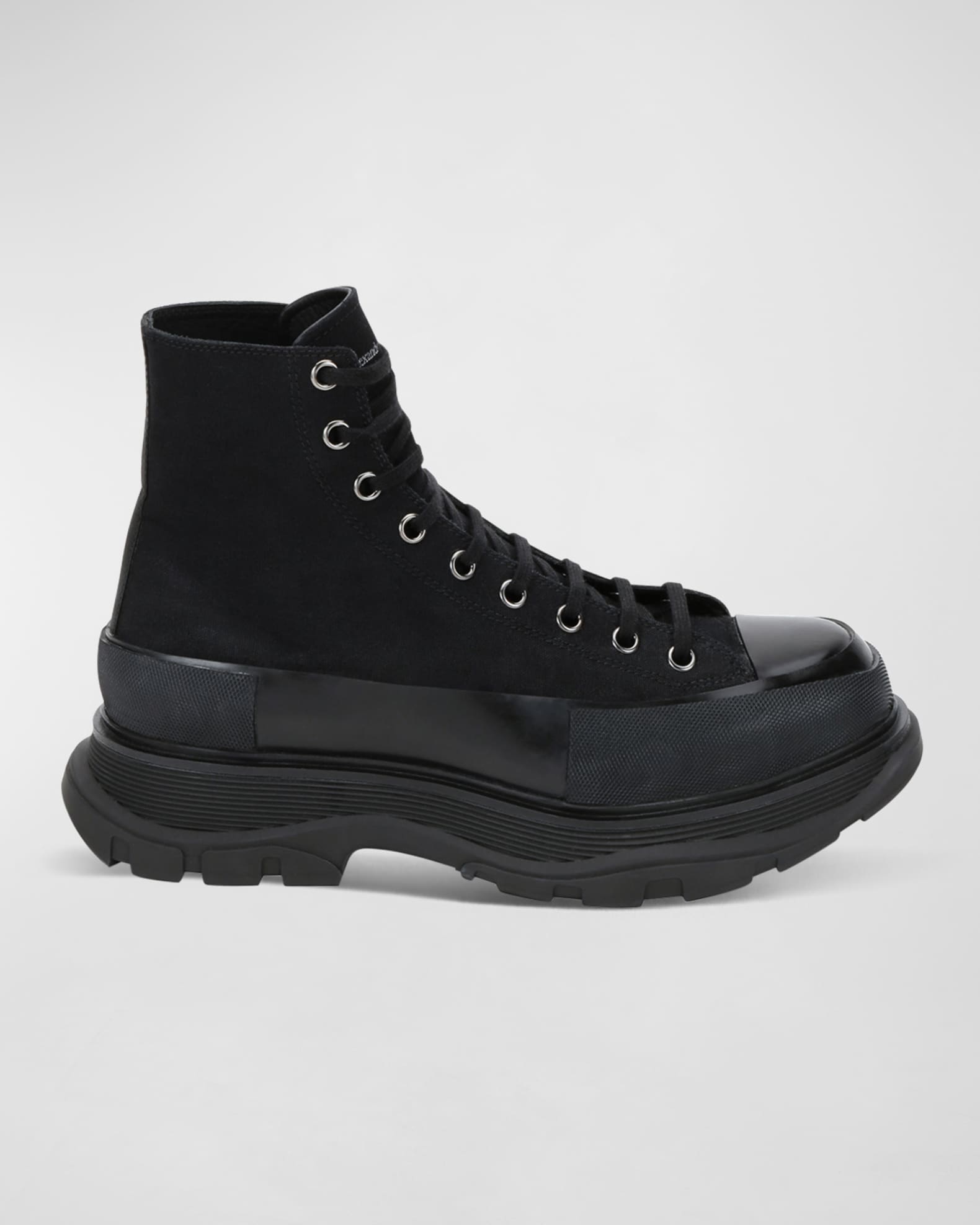 Alexander Mcqueen Tread Slick Boots in Black white | 3D model