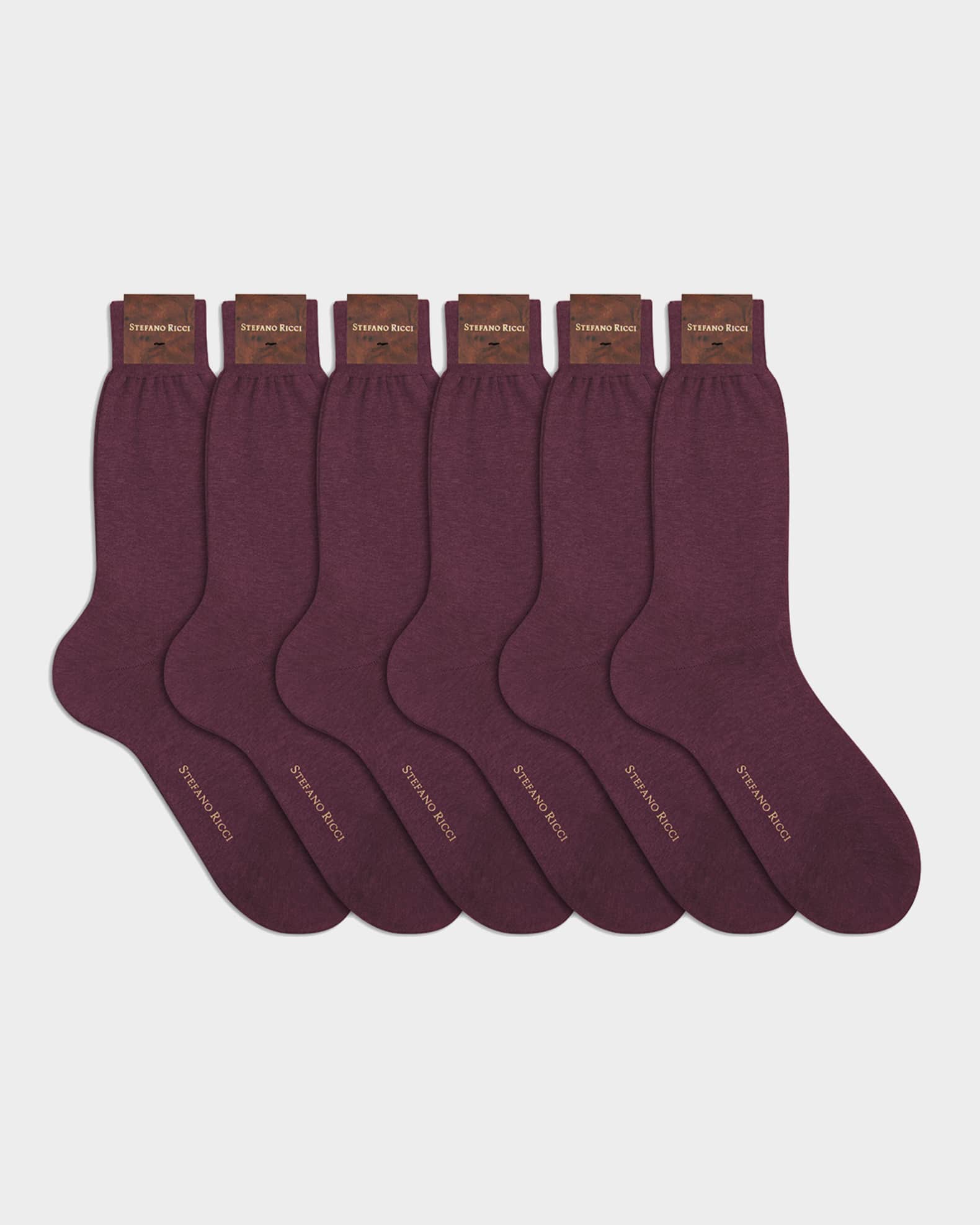Men's 6-Pack Solid Cotton Socks 0