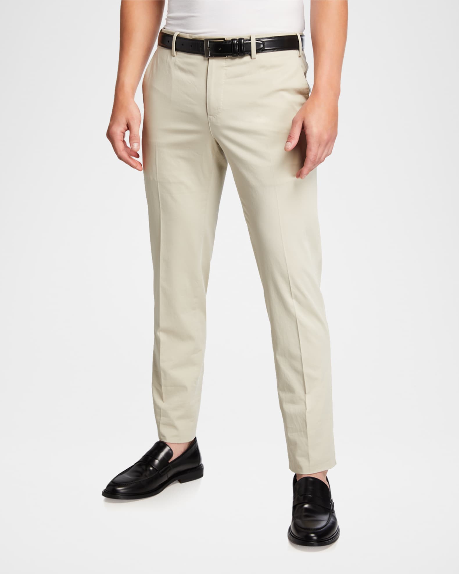 PT Torino Men's Silkochino Stretch-Satin Pants | Neiman Marcus