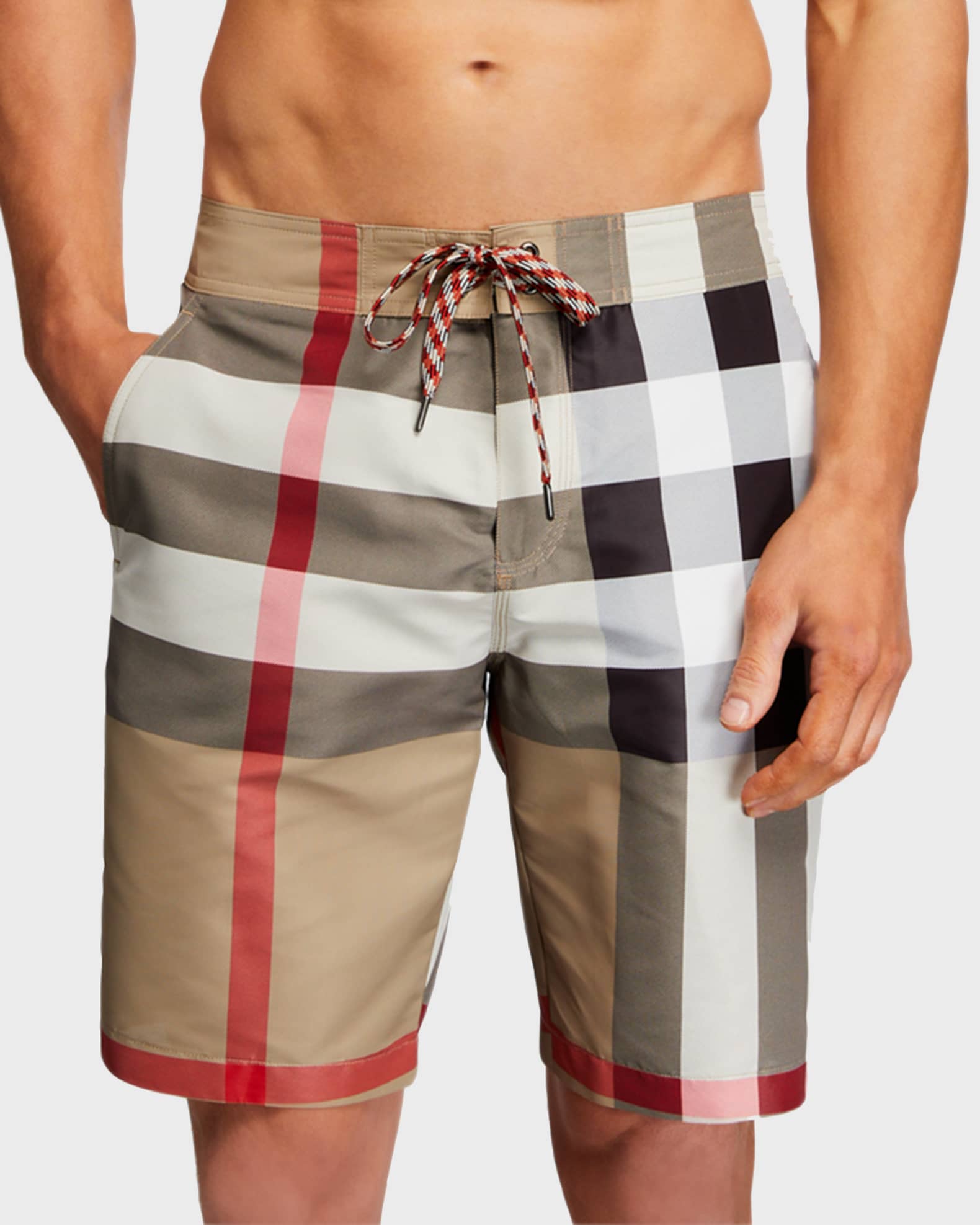 Mens burberry discount swim trunks