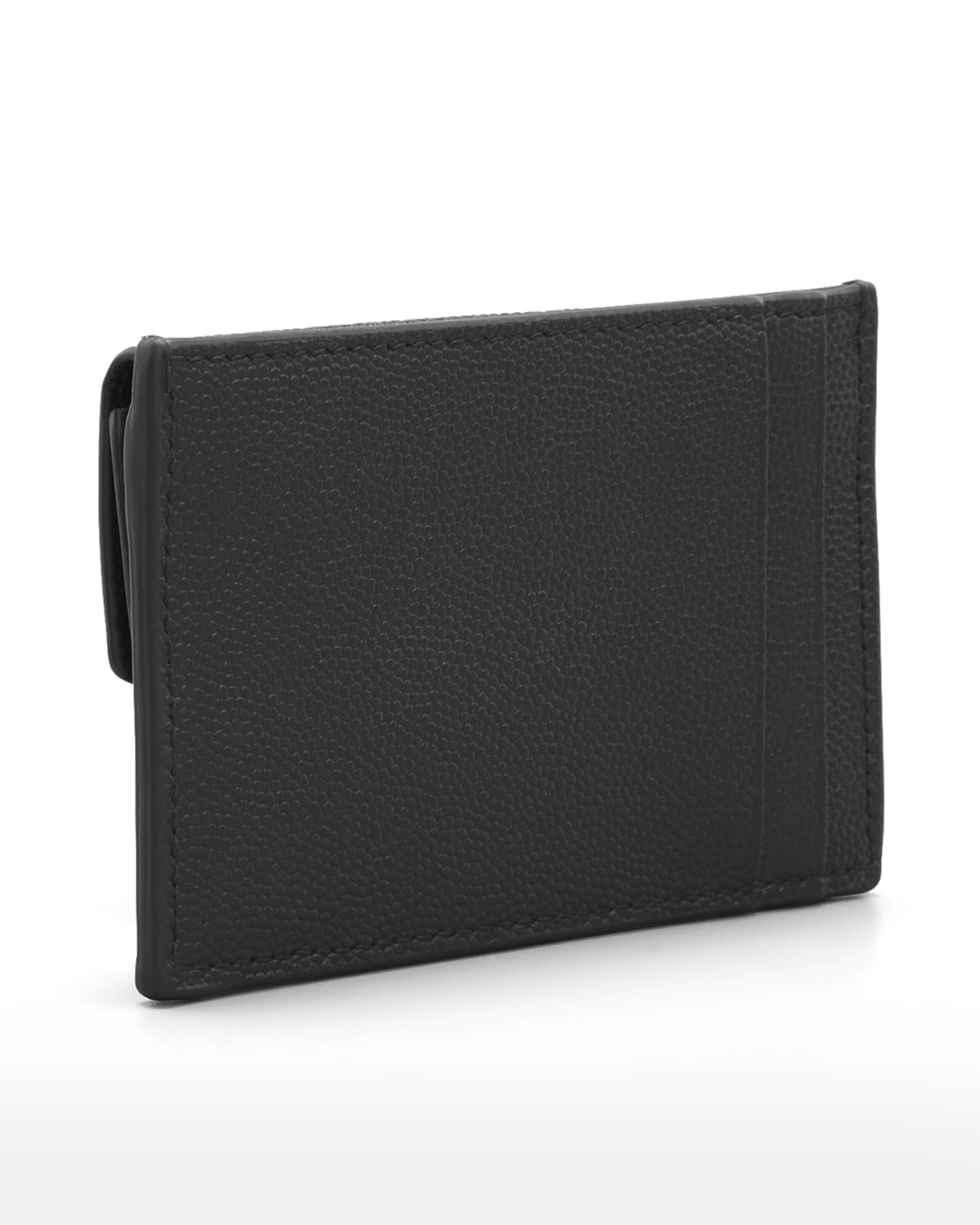 【Saint Laurent】monogram flap card wallet/612808 BOW01 1000 Saint Laurent】monogram flap card wallet/612808 BOW01 1000