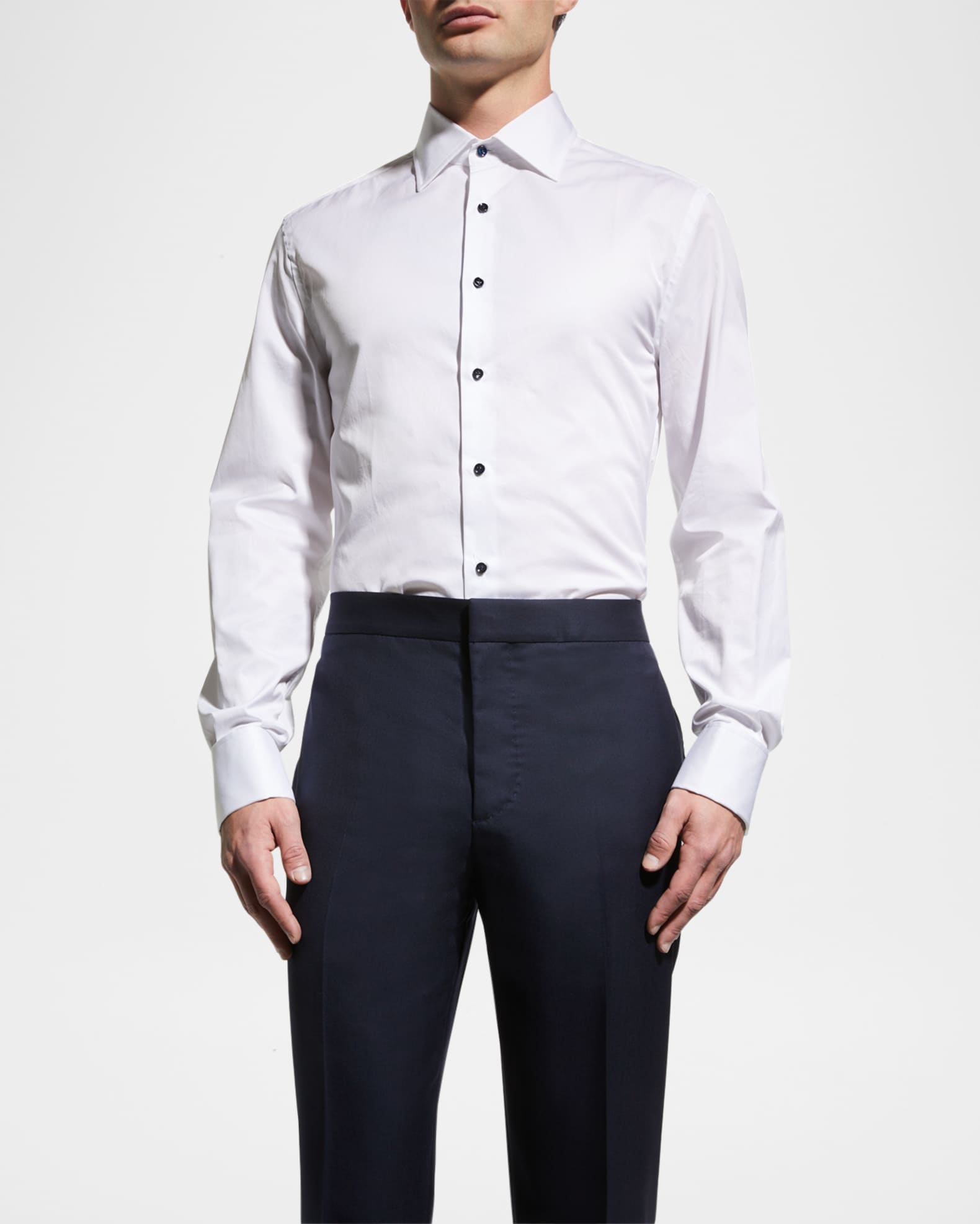 Brunello Cucinelli Men's FrenchCuff Tuxedo Dress Shirt Neiman Marcus