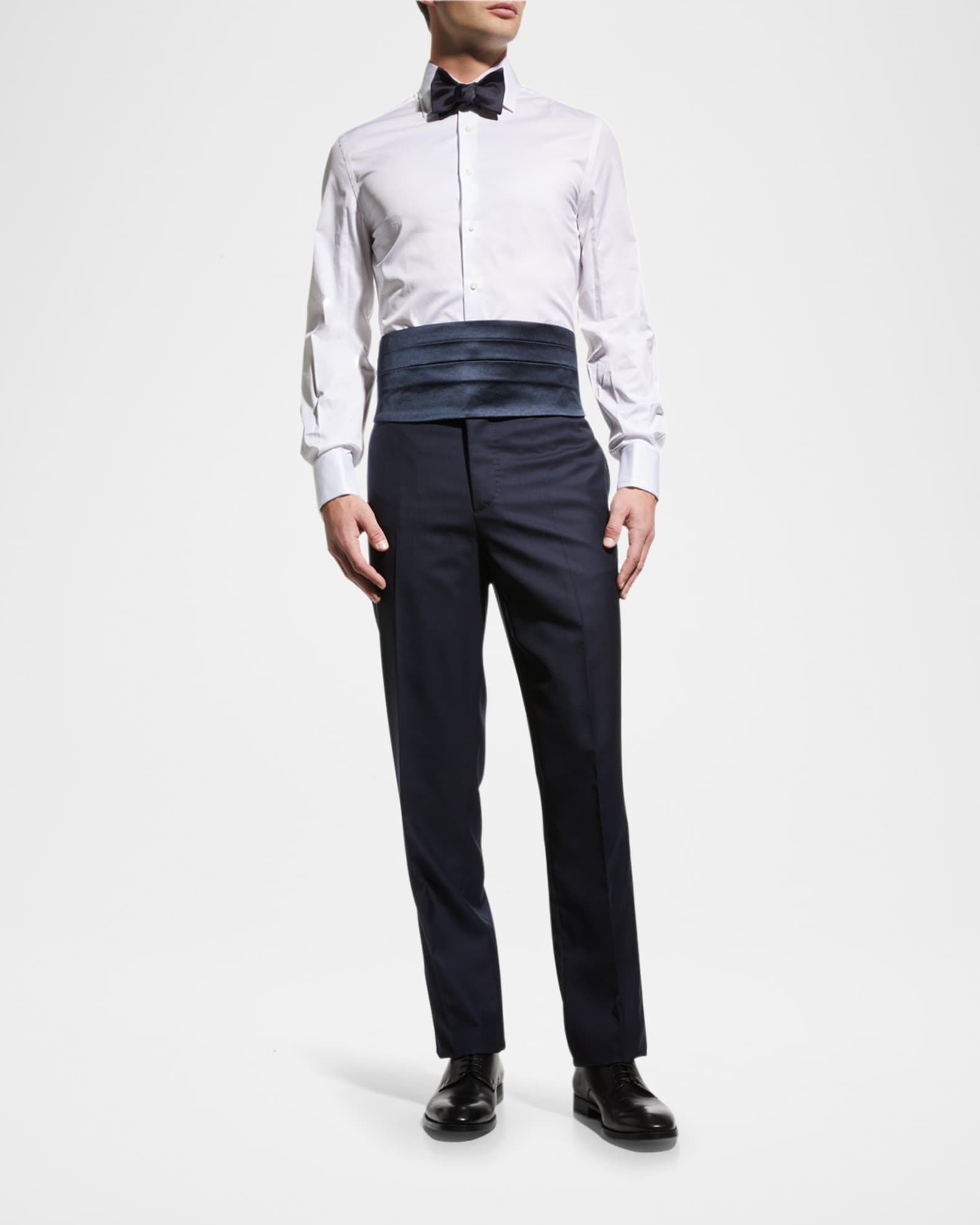 Men's French-Cuff Tuxedo Dress Shirt 1