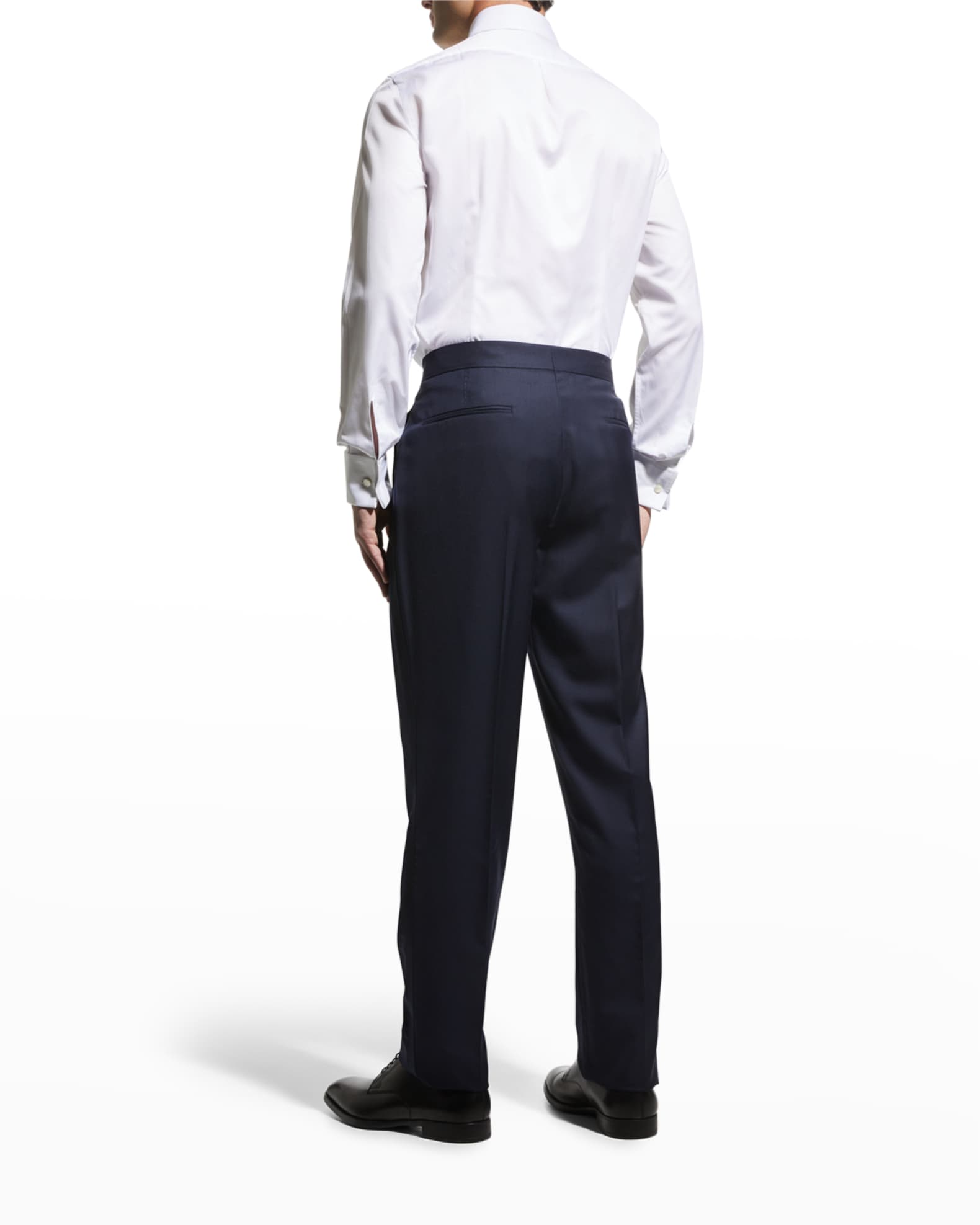 Brunello Cucinelli Men's French-Cuff Tuxedo Dress Shirt | Neiman Marcus