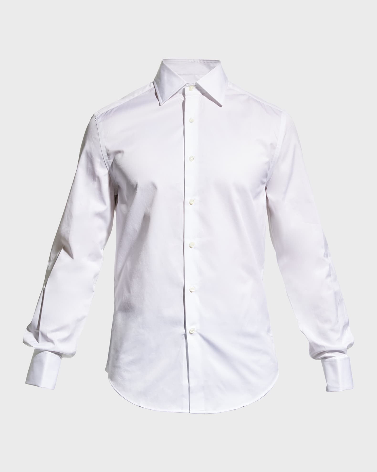 Men's French-Cuff Tuxedo Dress Shirt 0
