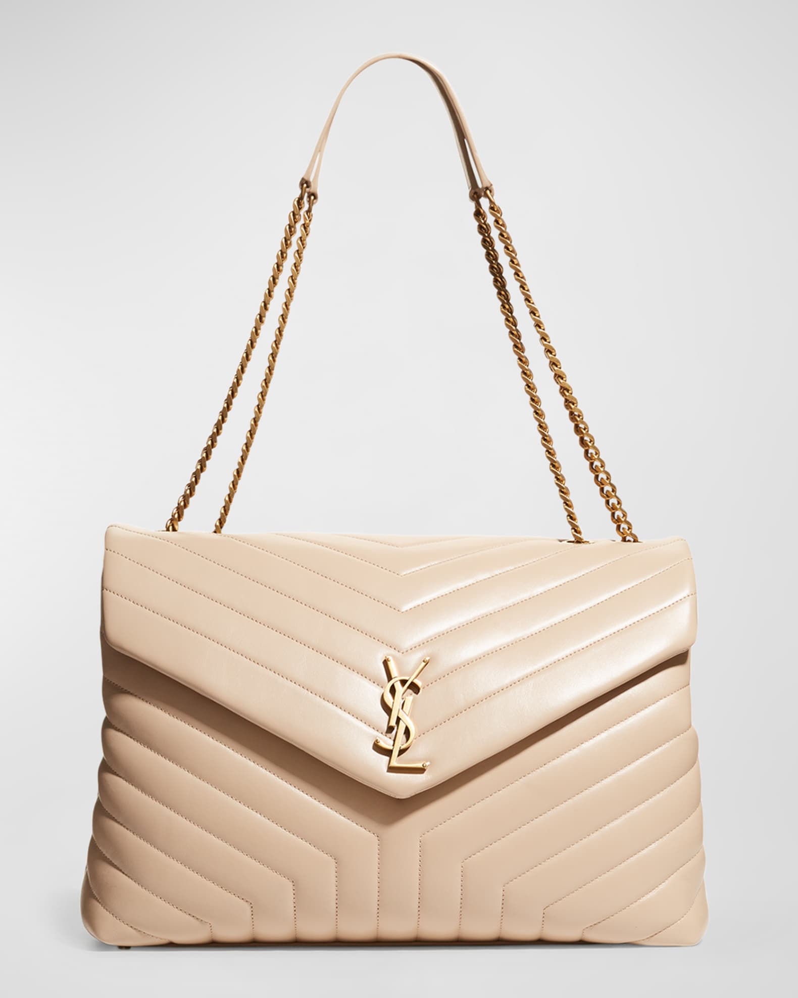 Saint Laurent Loulou Large YSL Shoulder Bag in Quilted Leather Neiman Marcus