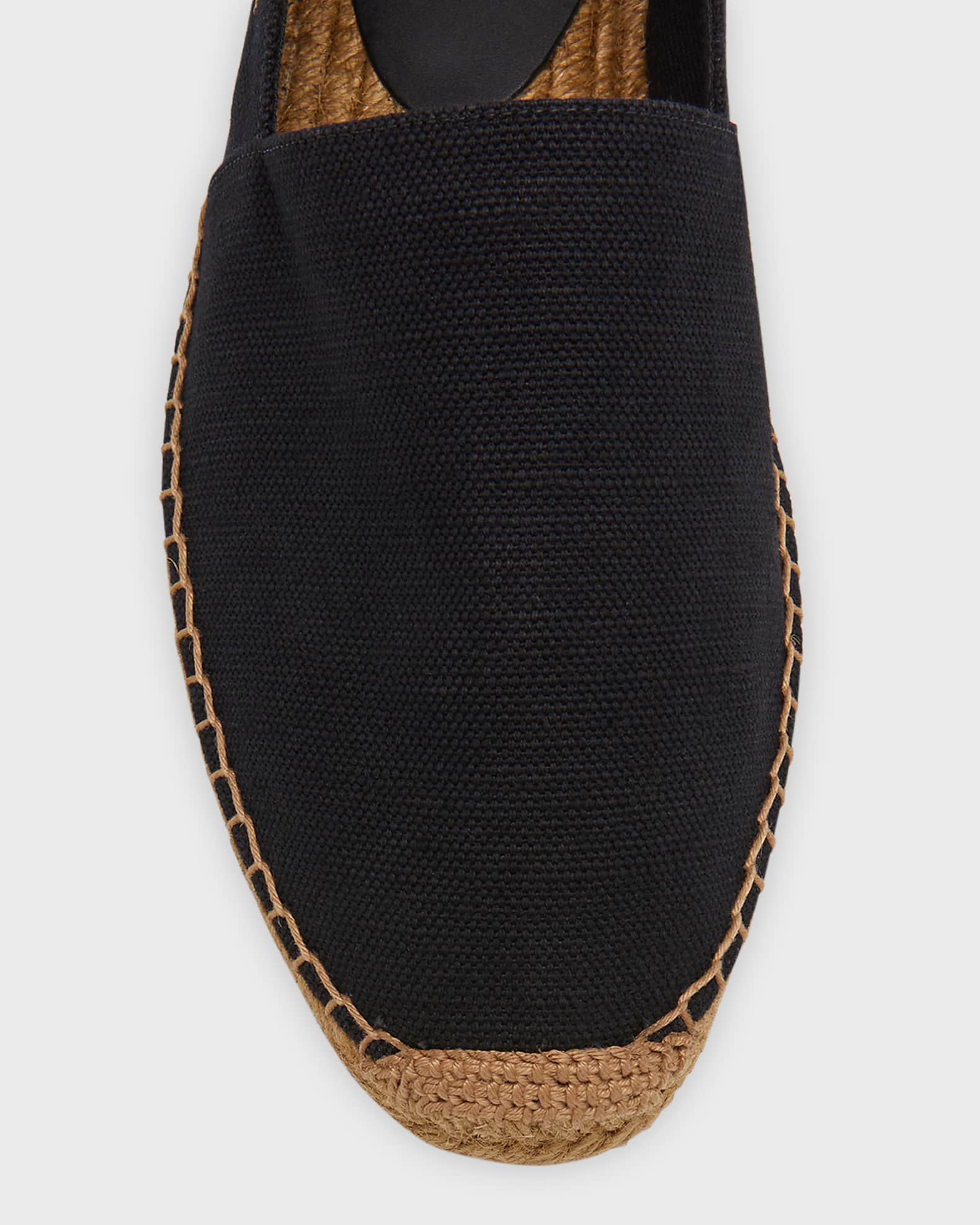 Saint Laurent Men's Logo-Stitched Canvas Espadrilles