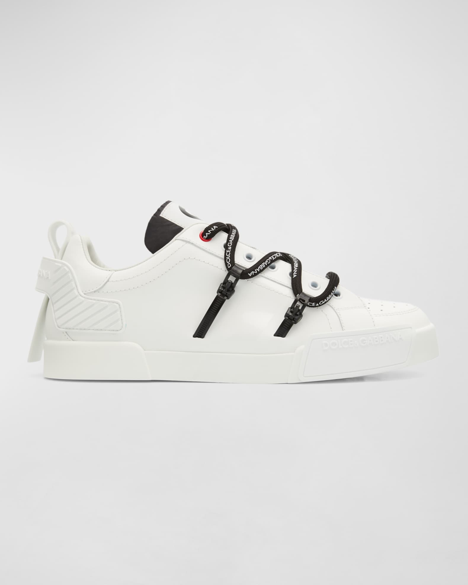 Men s Portofino Leather Logo Sneakers
