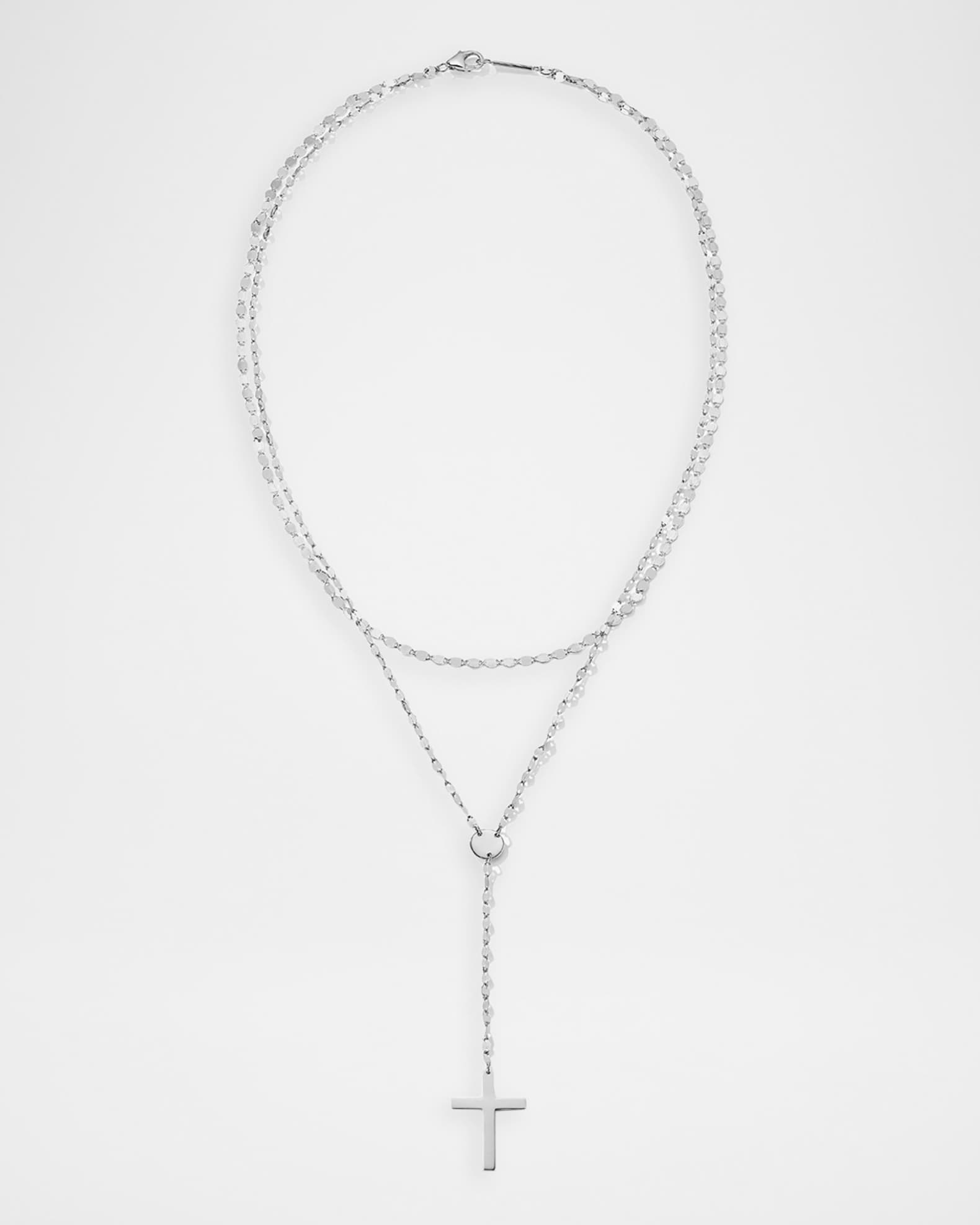 LANA 14k Double-Strand Crossary Necklace | Neiman Marcus