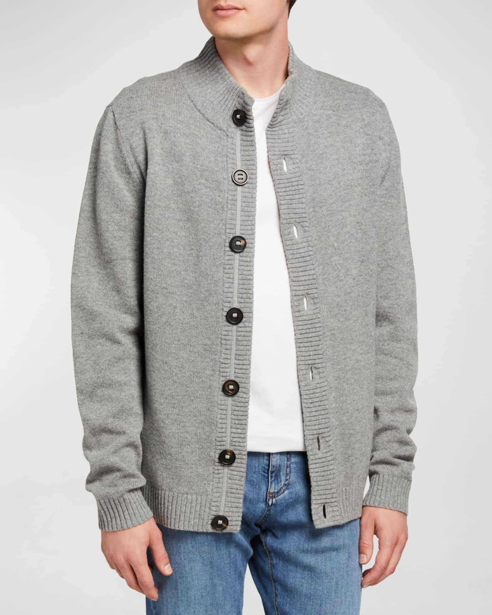 Men's Palmer Stand-Collar Cardigan 0
